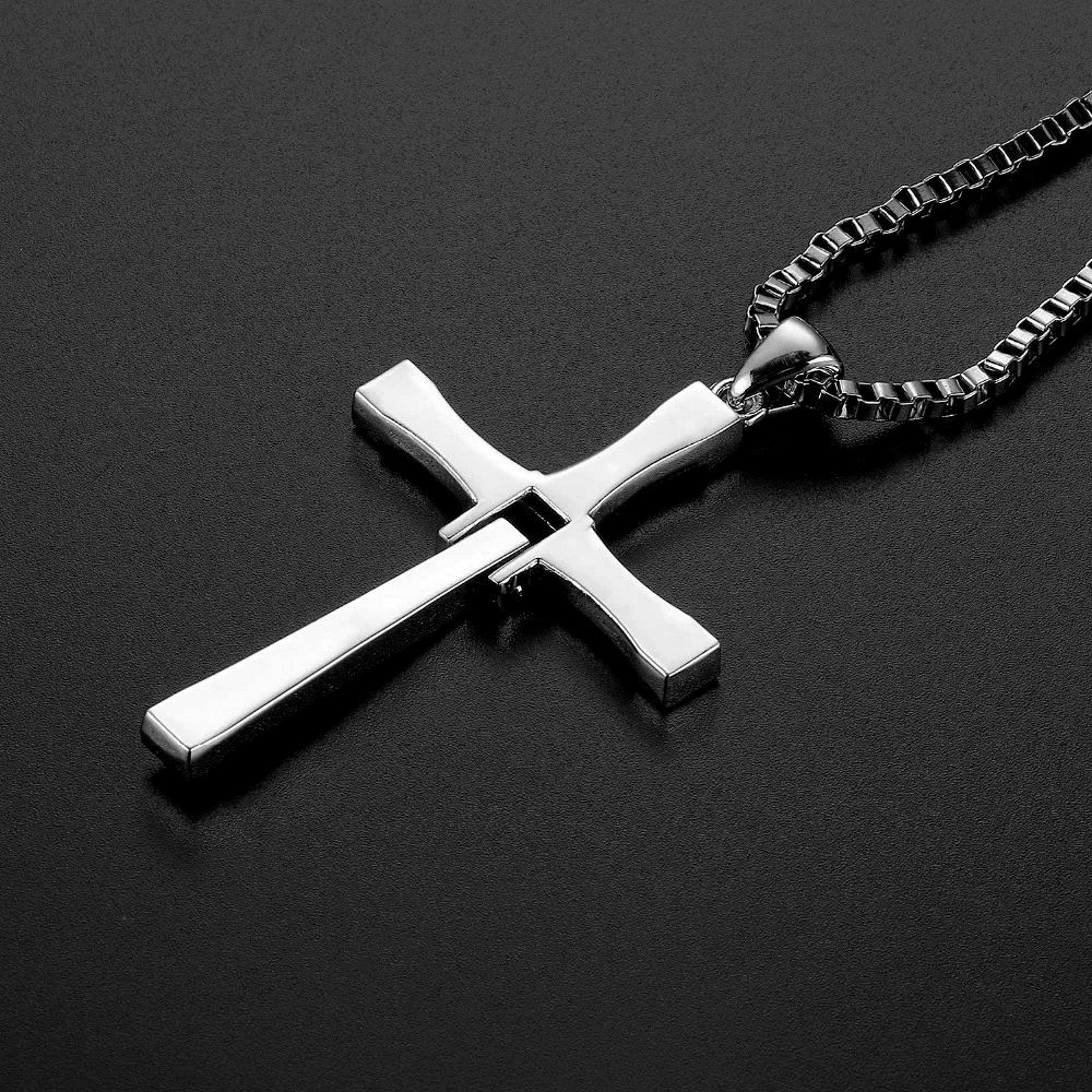 Crystal Rear View Mirror Cross Car Hanging Ornament 3