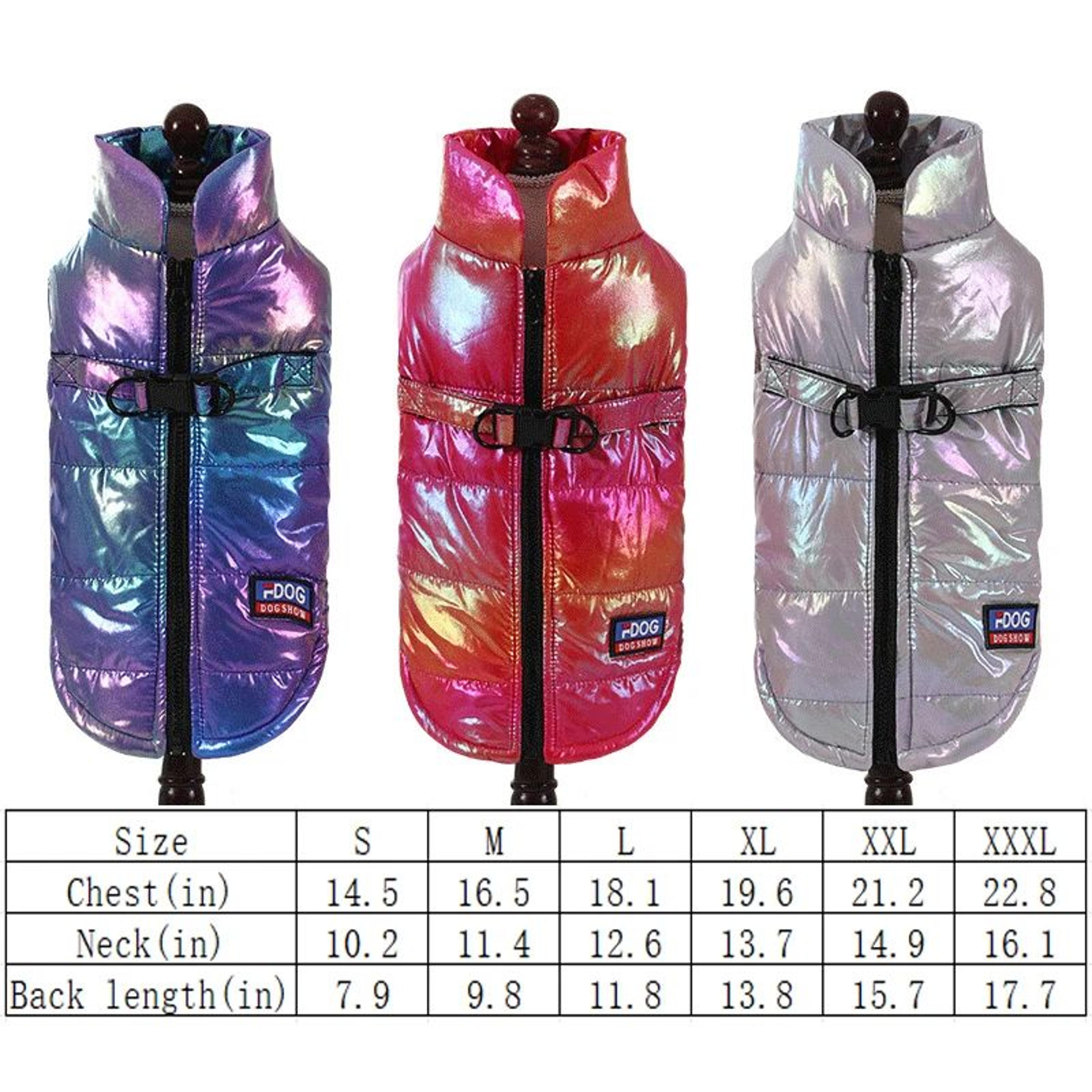 Rainbow Cozy Dog Winter Coat For Small  Medium Pets 5