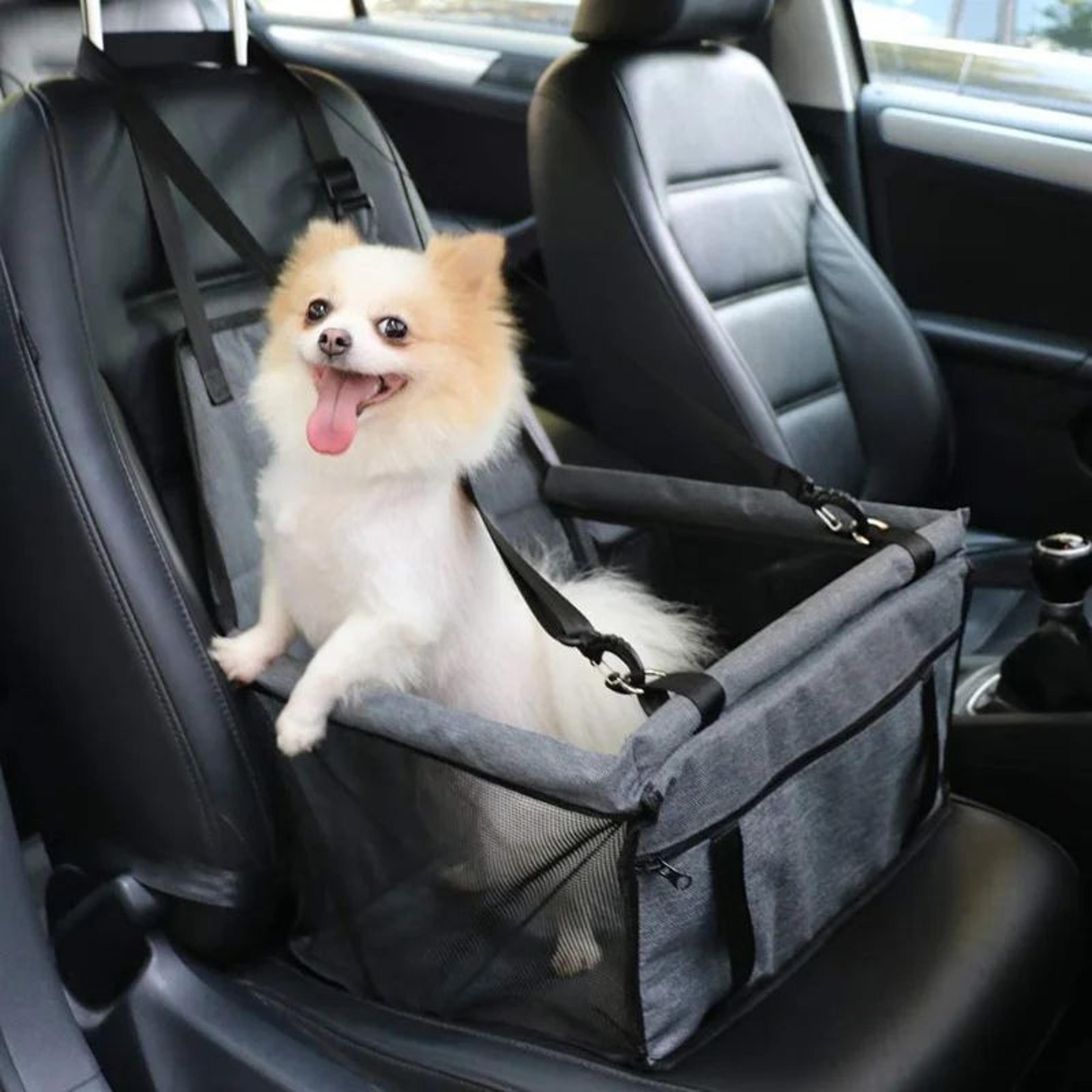 foldable dog car seat cover hammock with pet safety harness