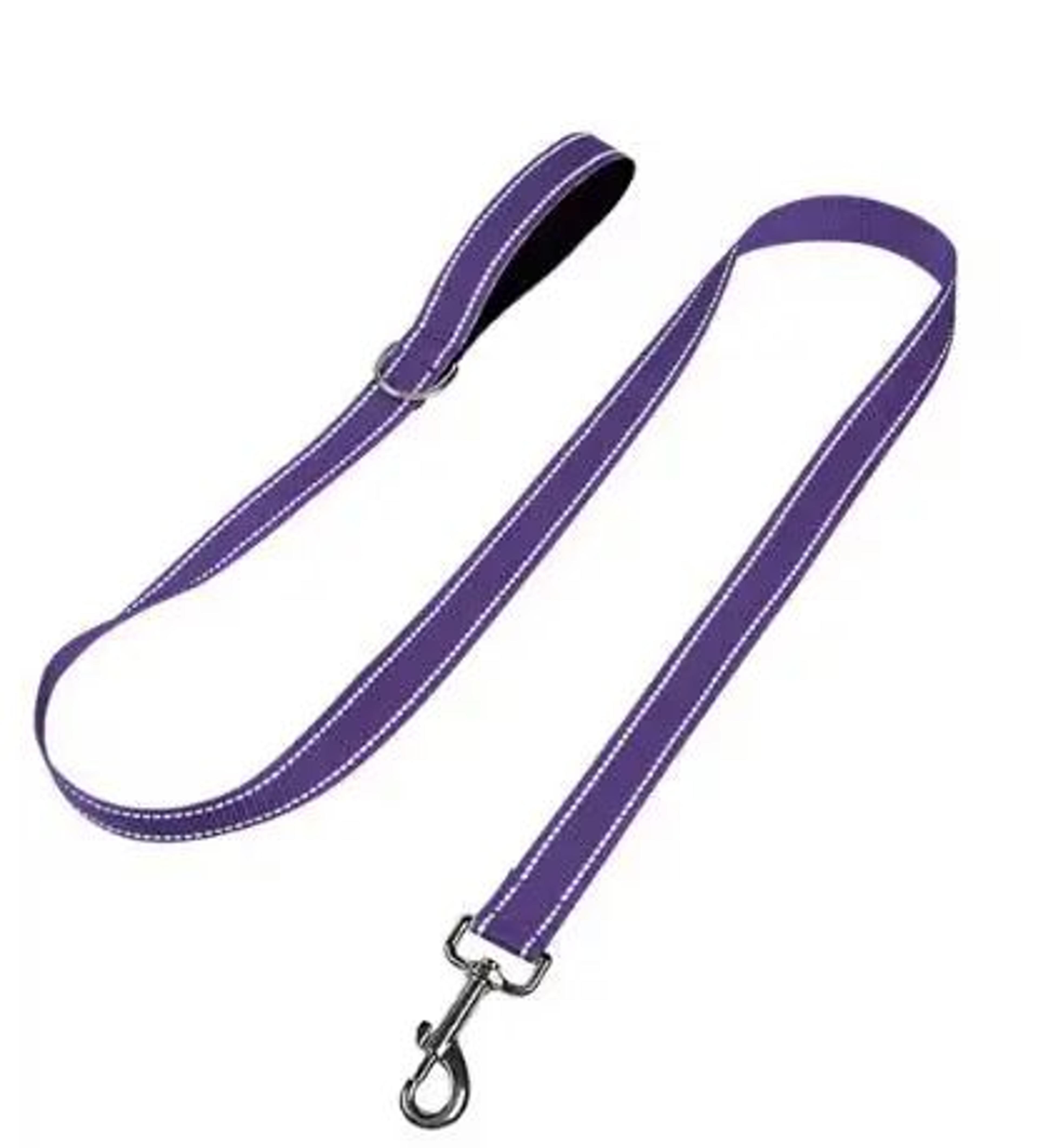 Reflective Dog Leash With Adjustable Nylon Lead For Safe Night Walks 11