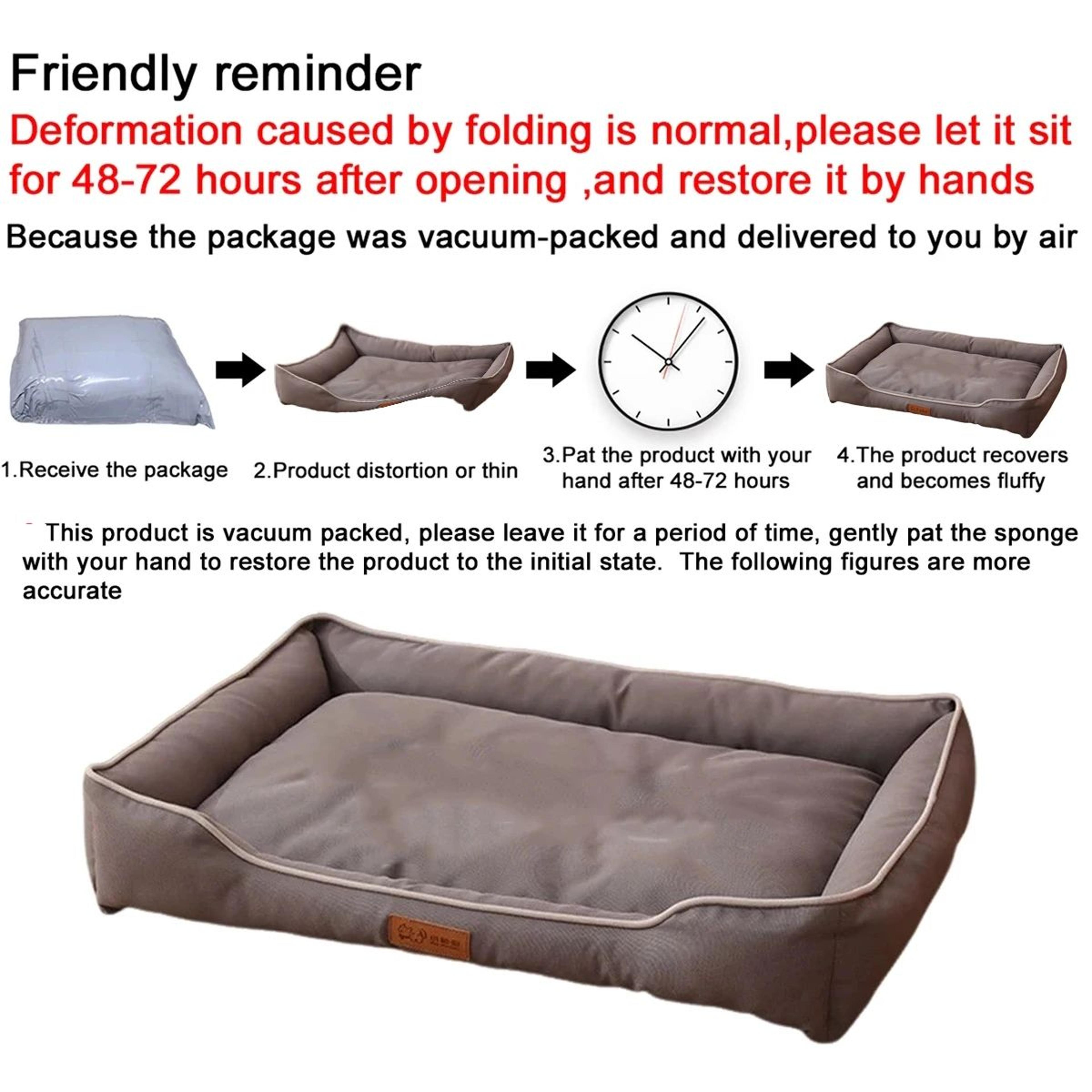 Luxury Orthopedic Dog Bed With Waterproof Sofa Design For Large Dogs  Cats 4