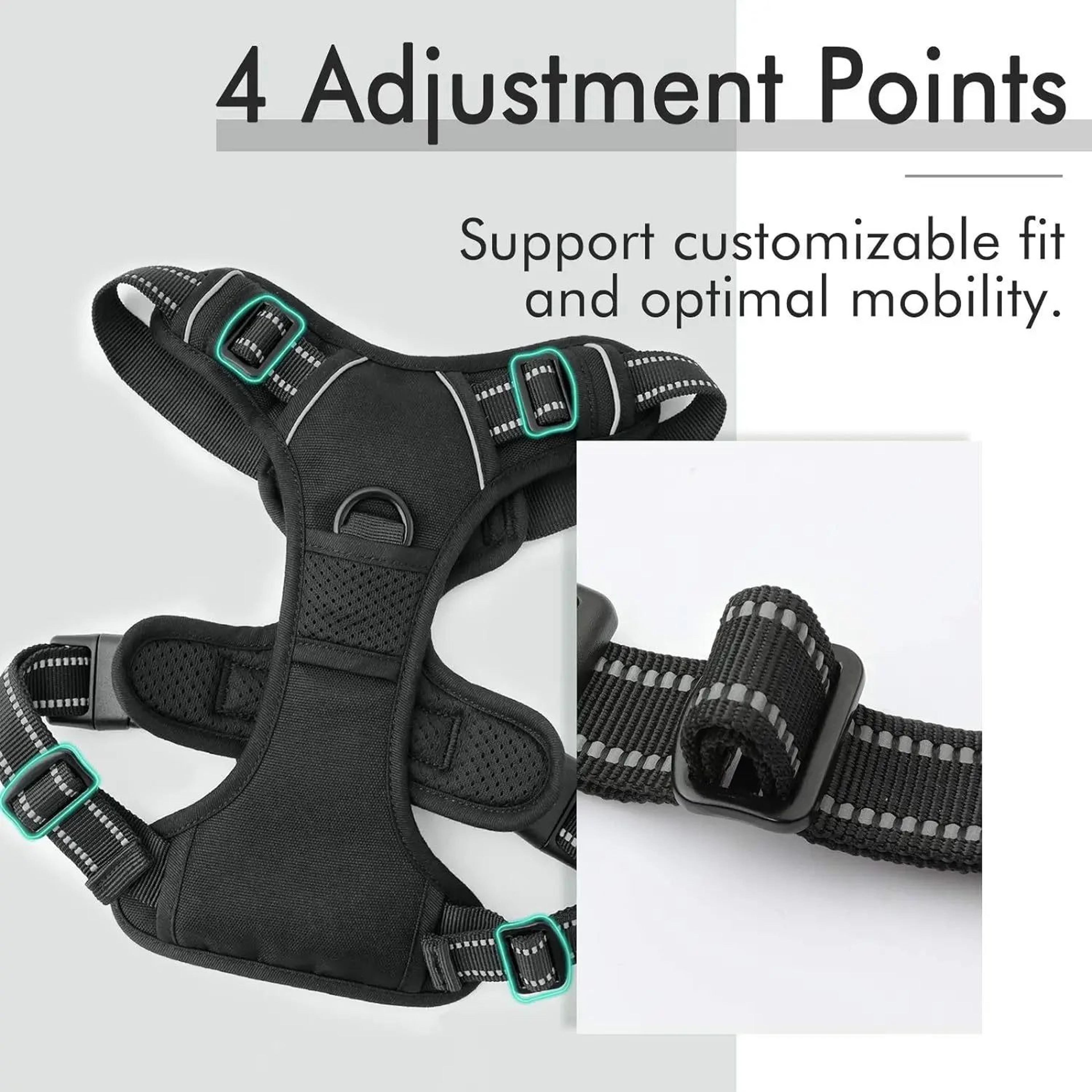GuardianGrip No Pull Dog Harness For Large  Medium Dogs With Reflective Control Handle 4