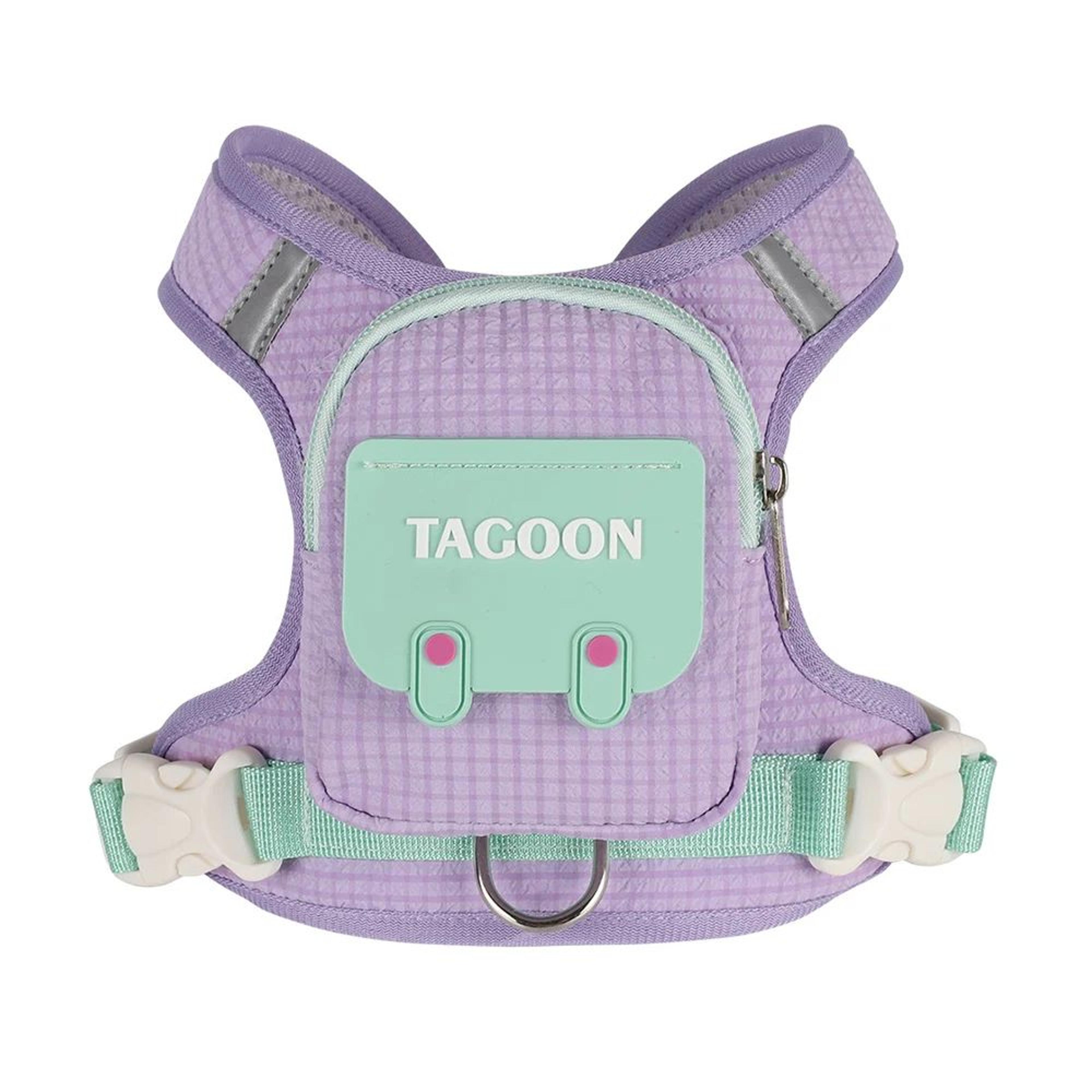 Reflective Adjustable Dog  Cat Harness Leash Set With Backpack 8
