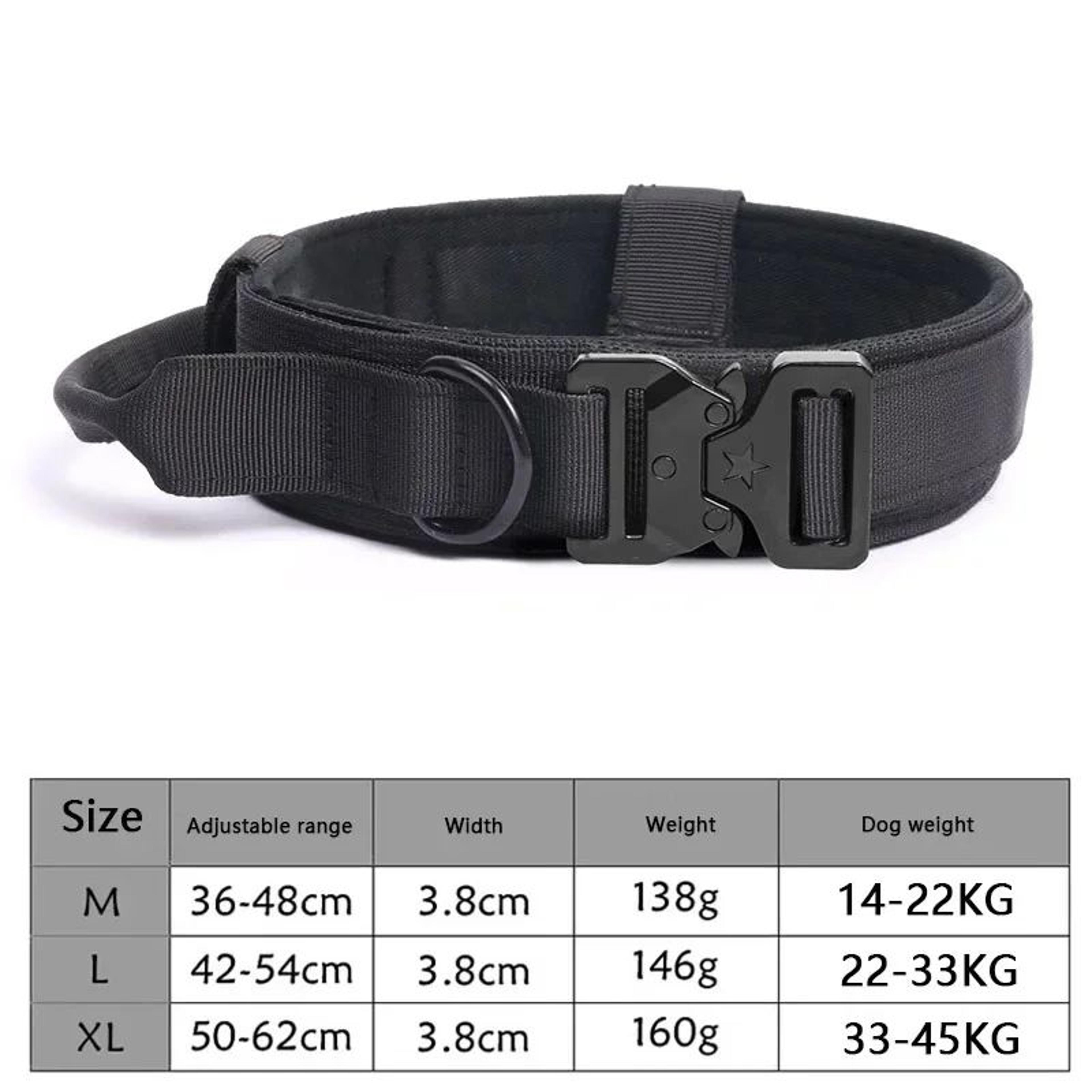 Heavy Duty Tactical Dog Collar And Training Leash Set 8