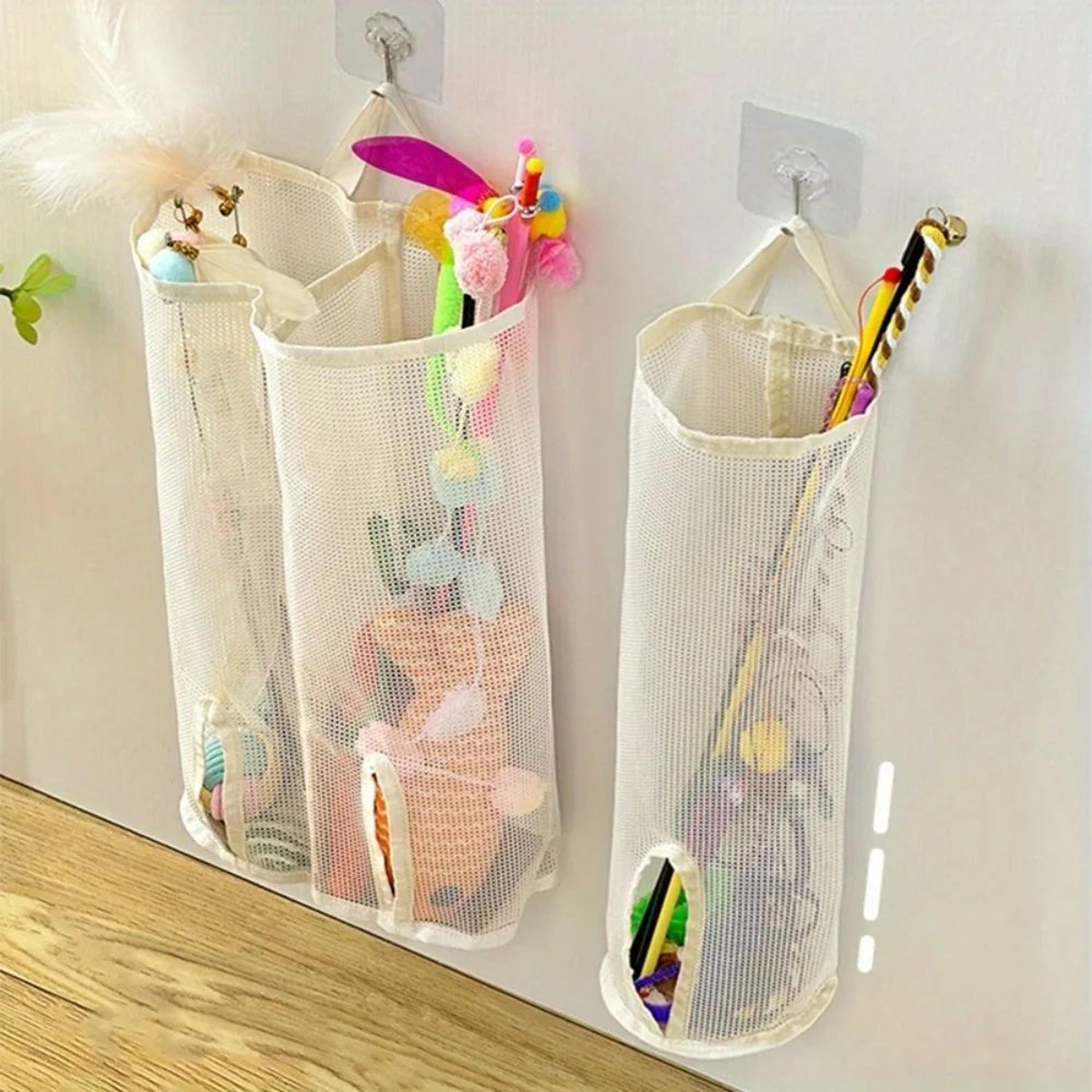 Mesh Cat Toy Storage Wall Hanging Organizer 0
