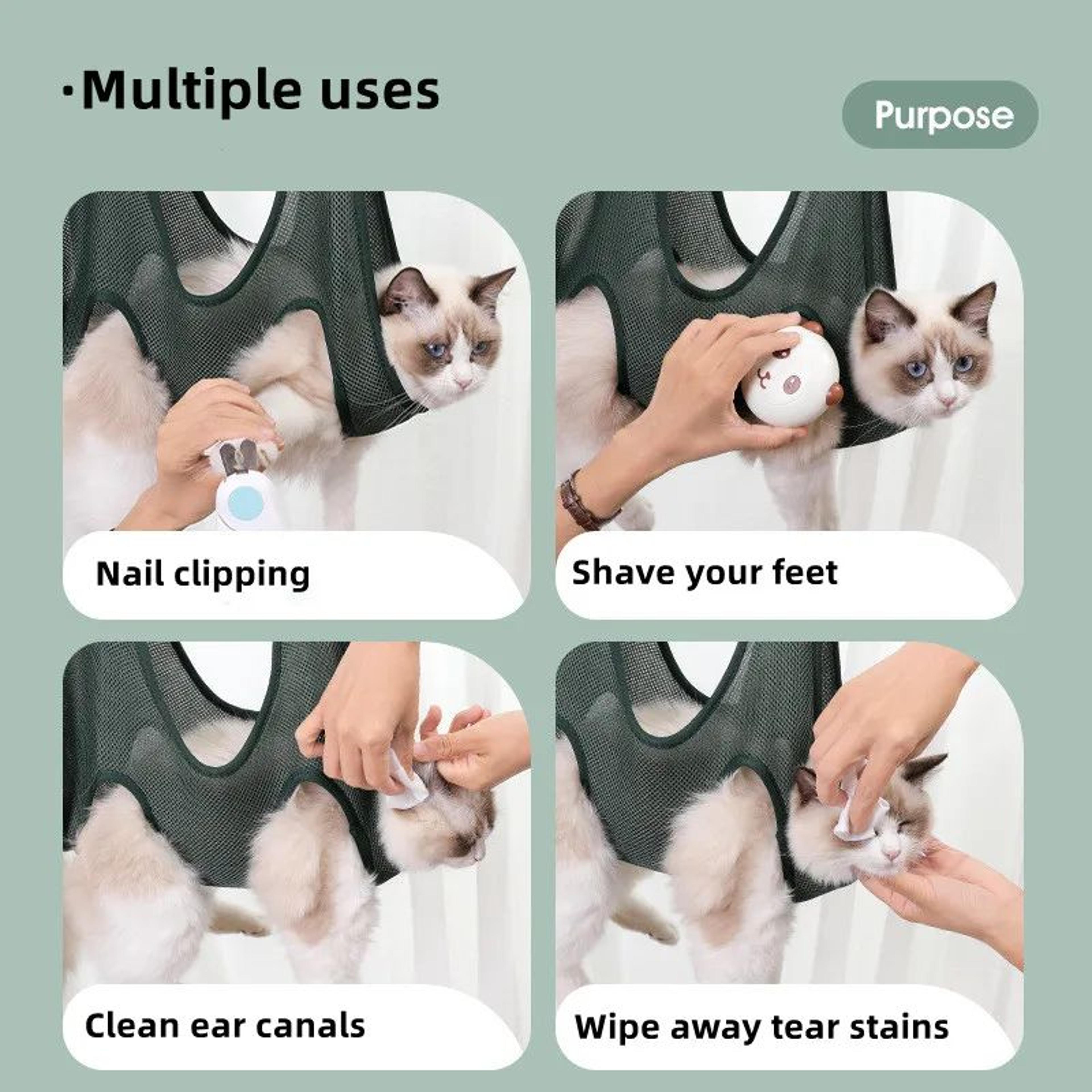 CalmPaws Pet Grooming Hammock For Dogs  Cats  Secure Dog Nail Trimming Harness  Bathing Support Sli 1