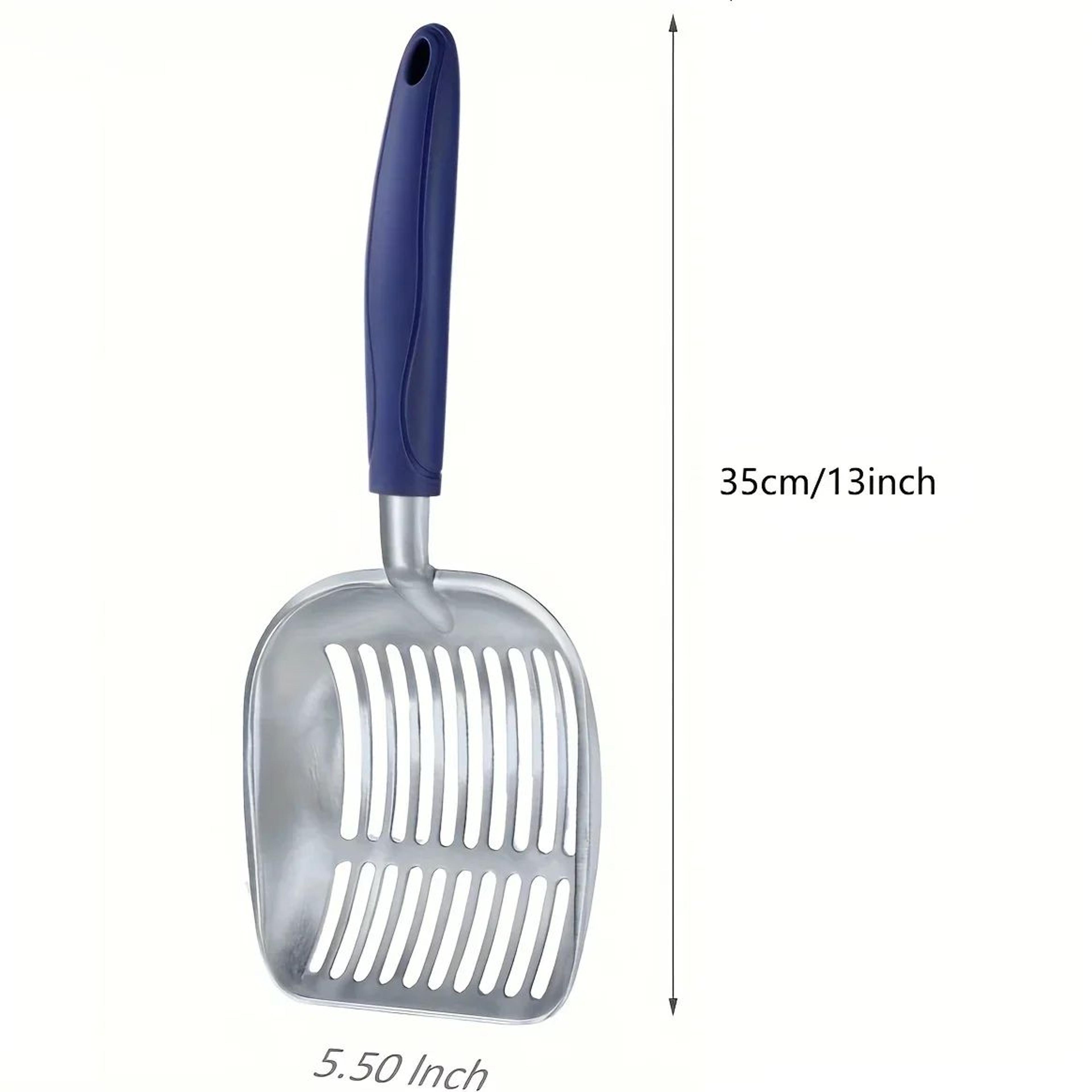 HeavyDuty Stainless Steel Cat Litter Scoop With Long Handle For Easy Litter Box Cleaning 1