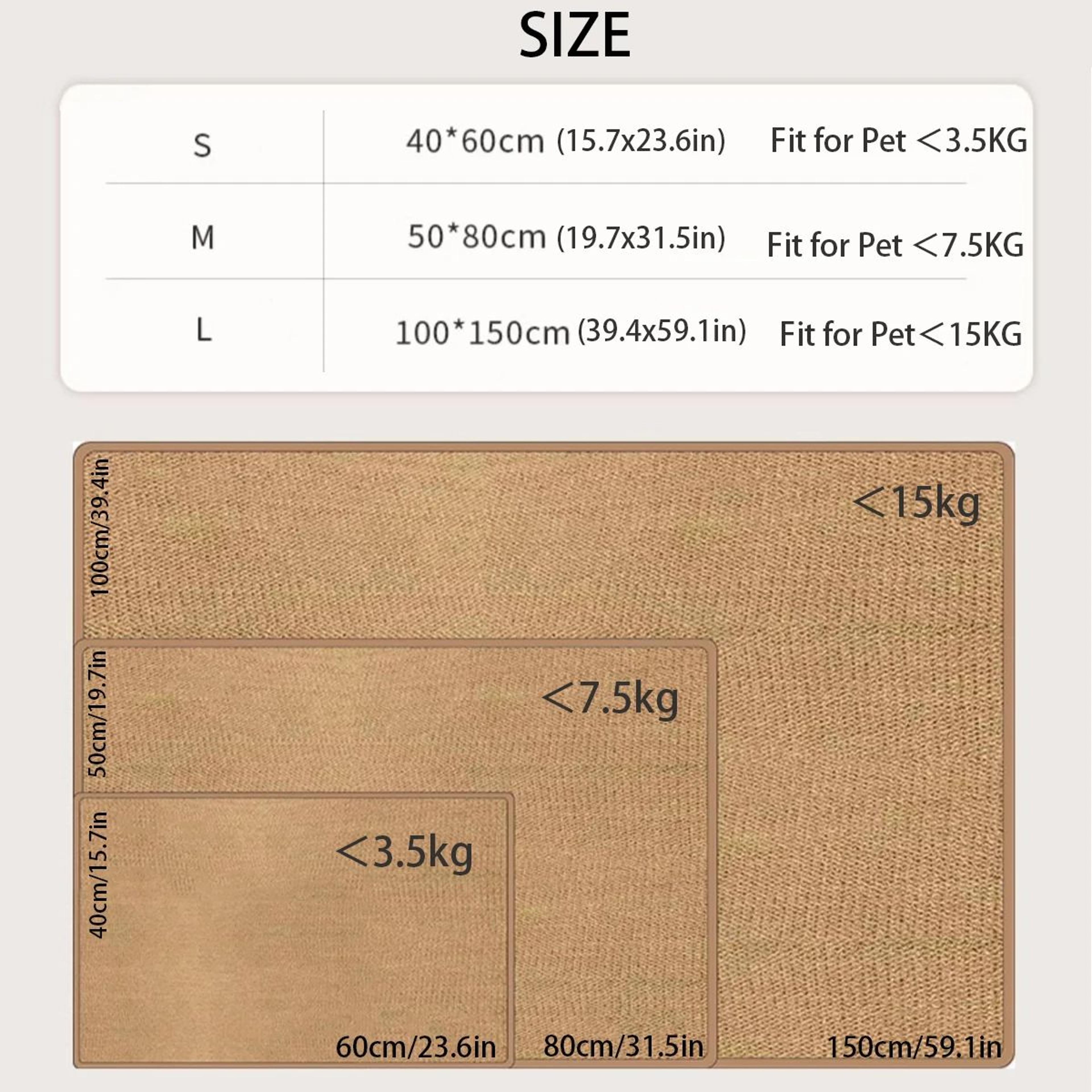 Premium Cat Scratching Mat Sofa Protector Rug 3