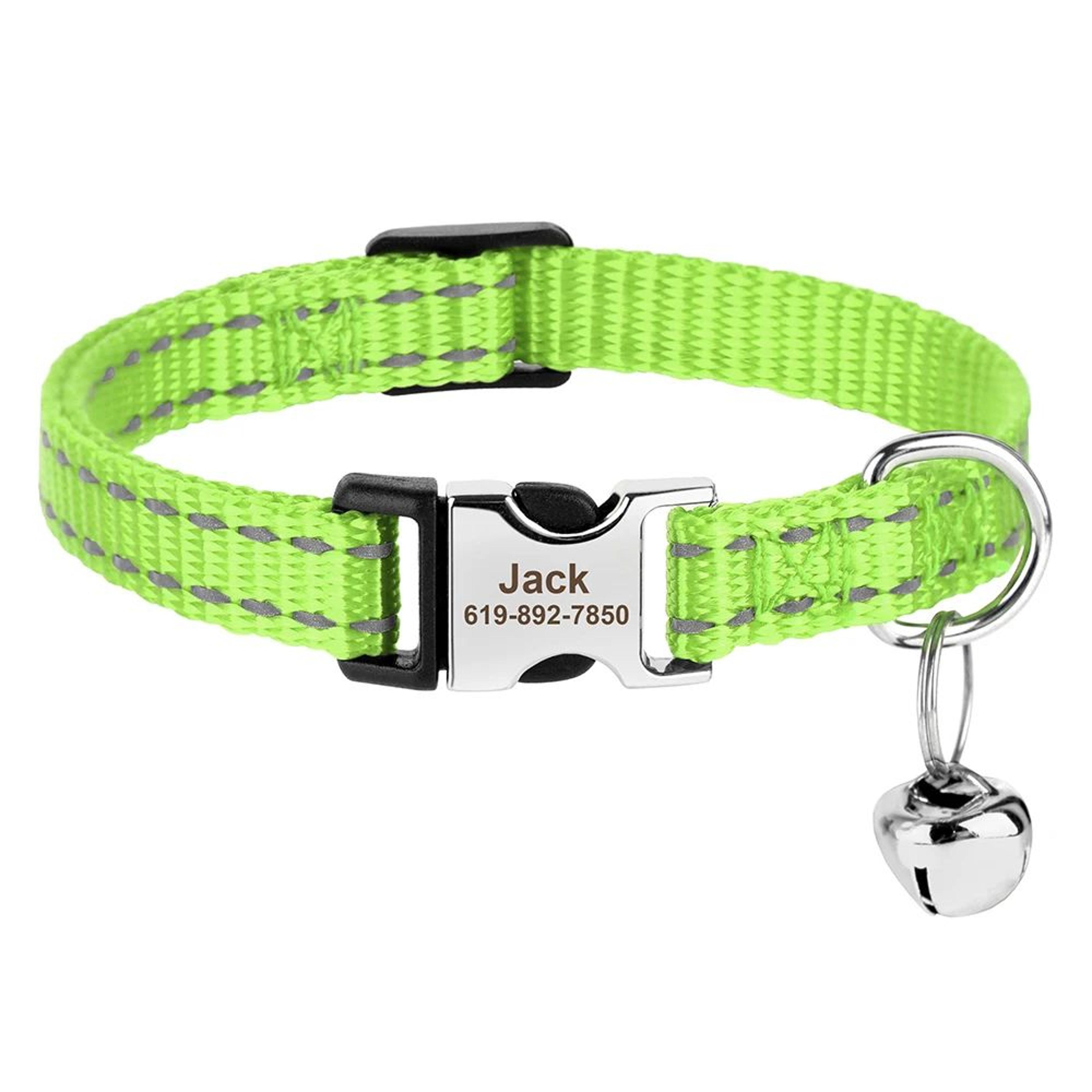 Personalized Reflective Nylon Cat Collar For Cats And Small Dogs 8