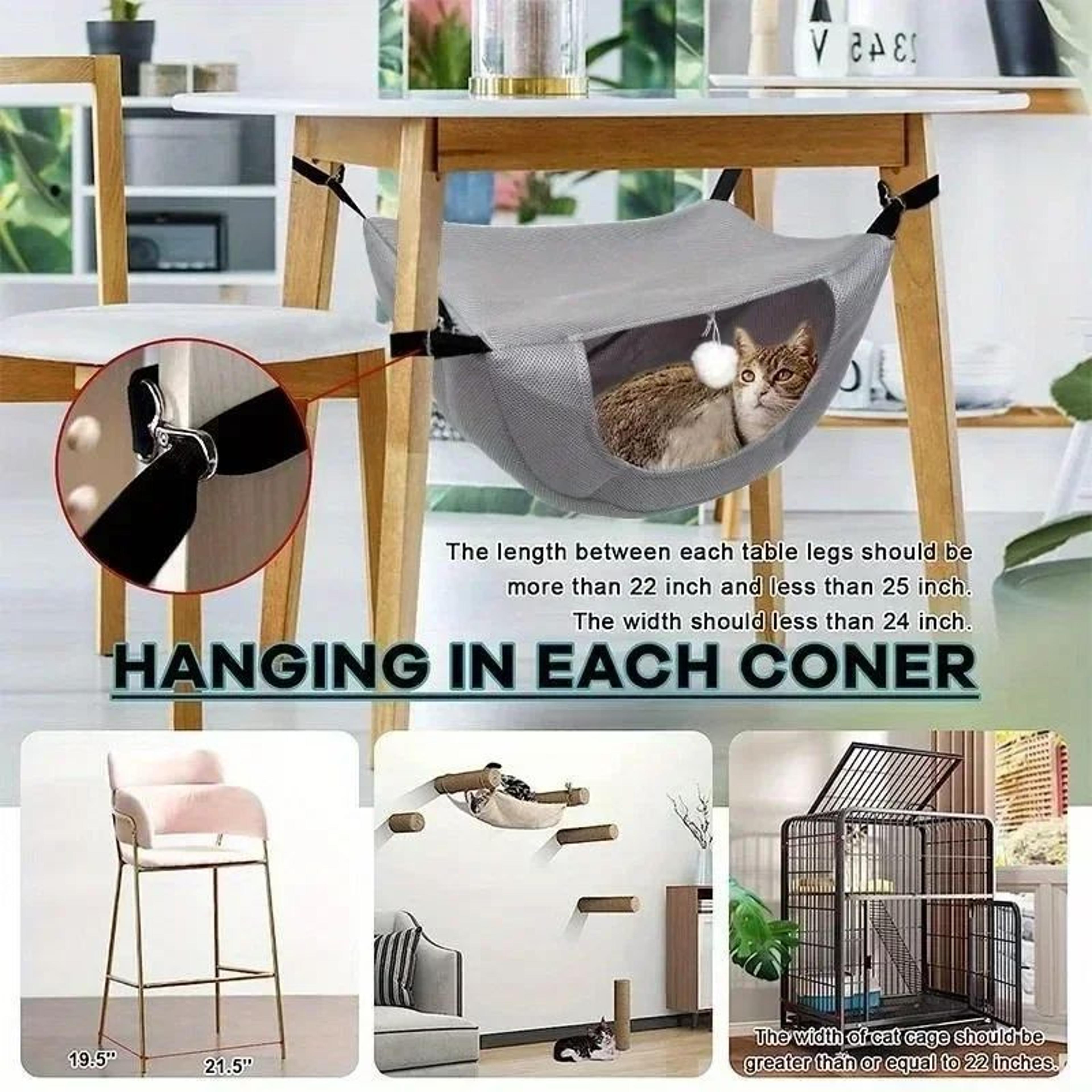 CoolRest Breathable Mesh Cat Hammock Bed 2