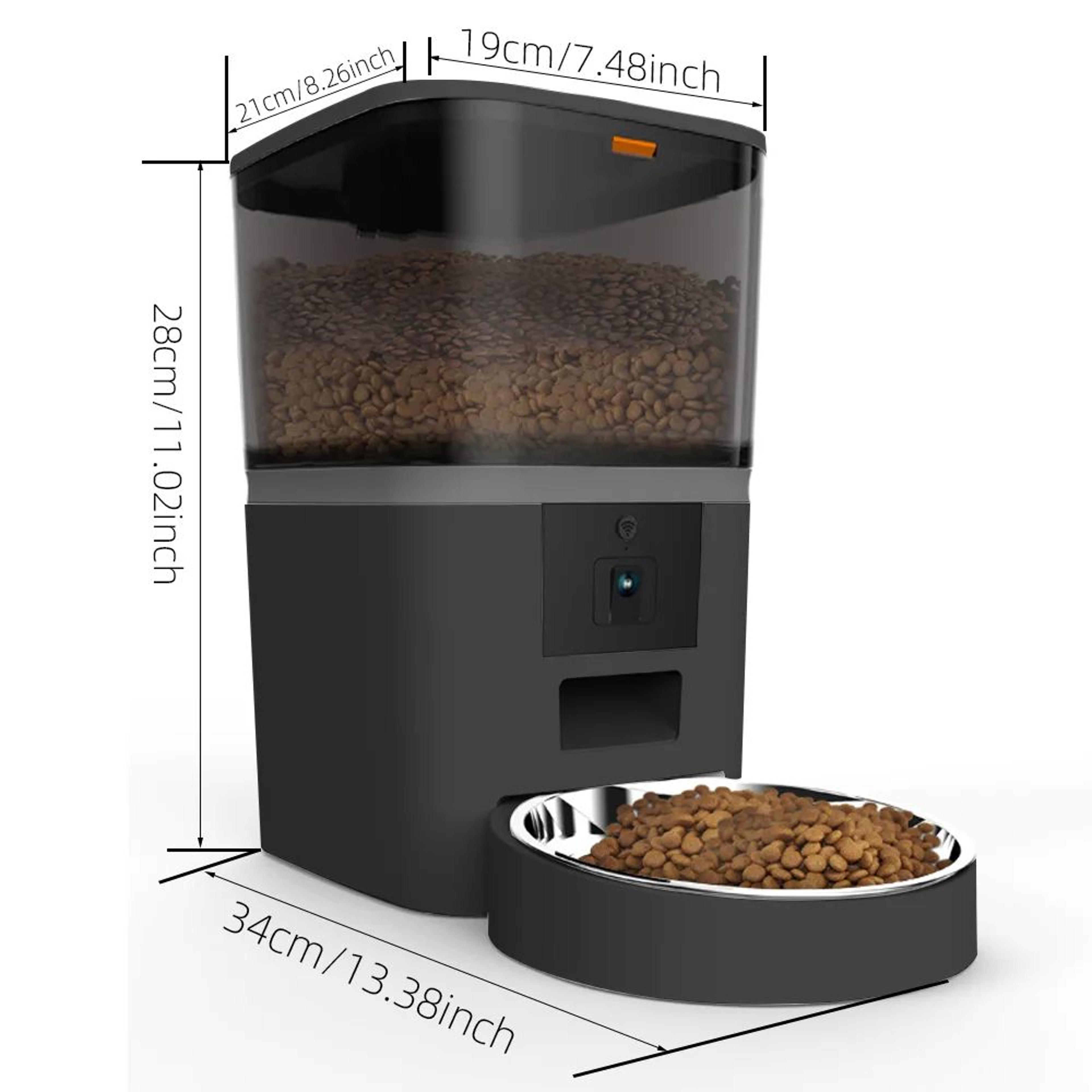 SmartView 4L Automatic Cat Feeder With Camera  Dual Feeding Bowls 4