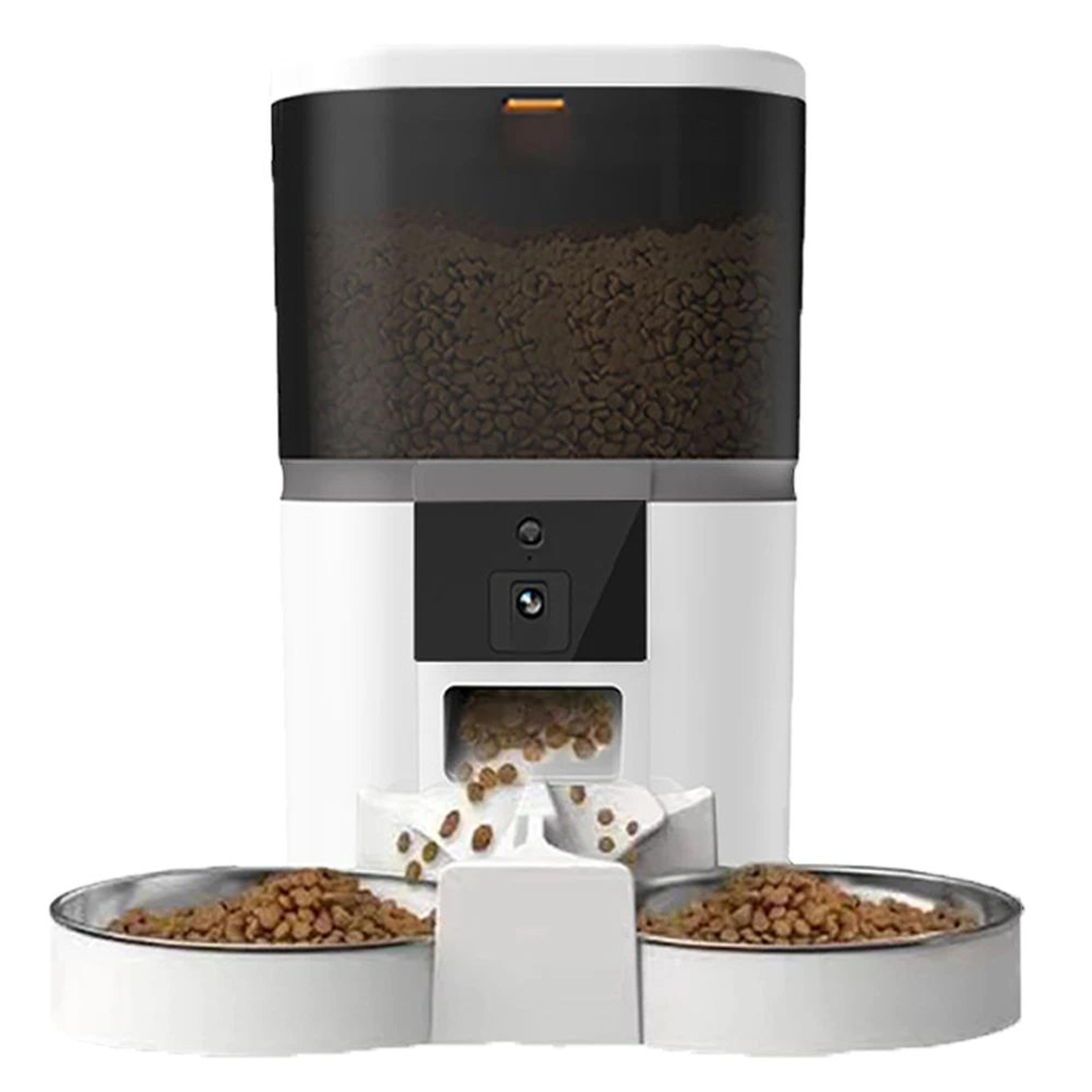 SmartView 4L Automatic Cat Feeder With Camera  Dual Feeding Bowls 6