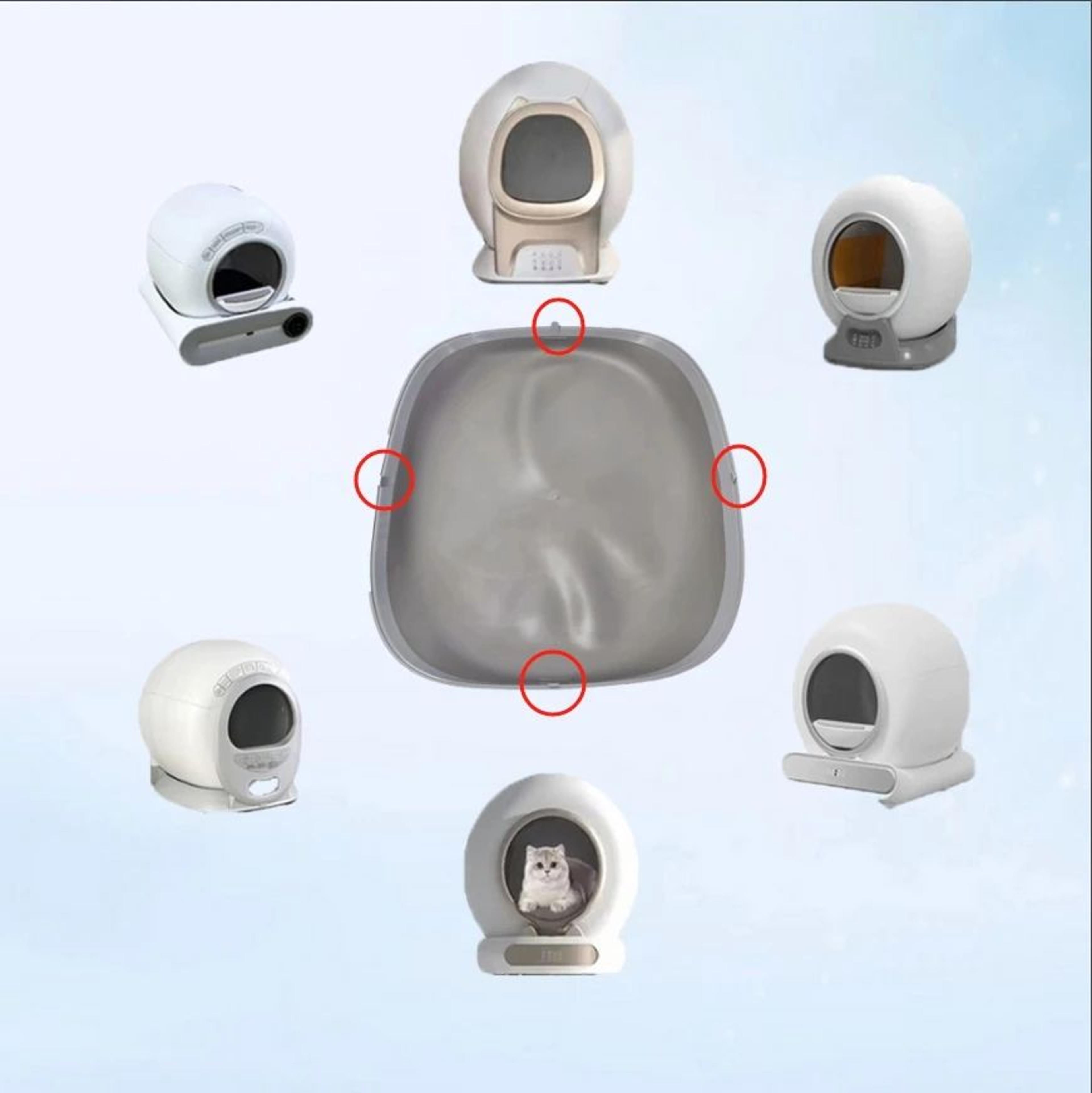 silicone bottom capsule pad for automatic cat litter boxes