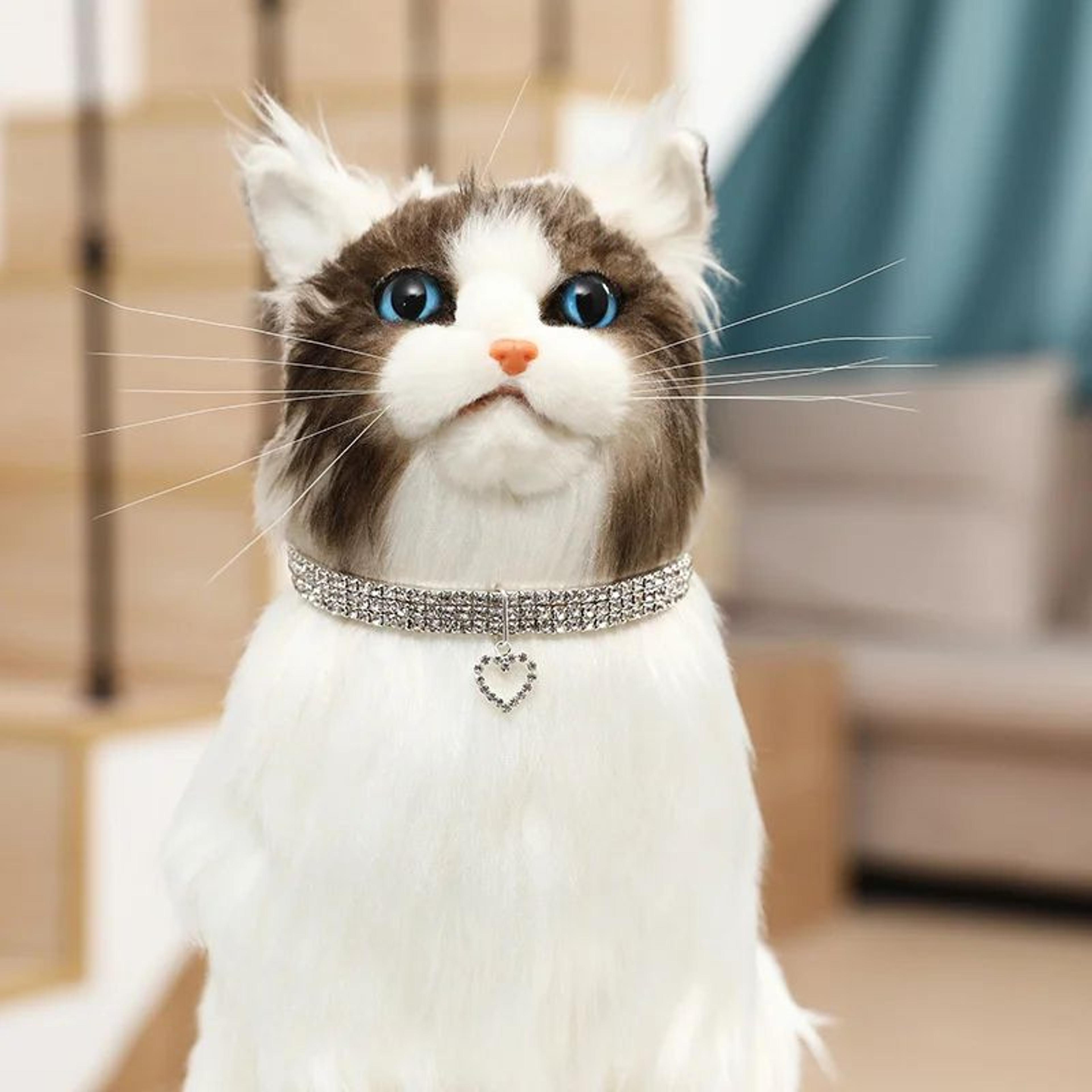 SparkleFit Rhinestone Pet Collar For Cats  Small Dogs 4