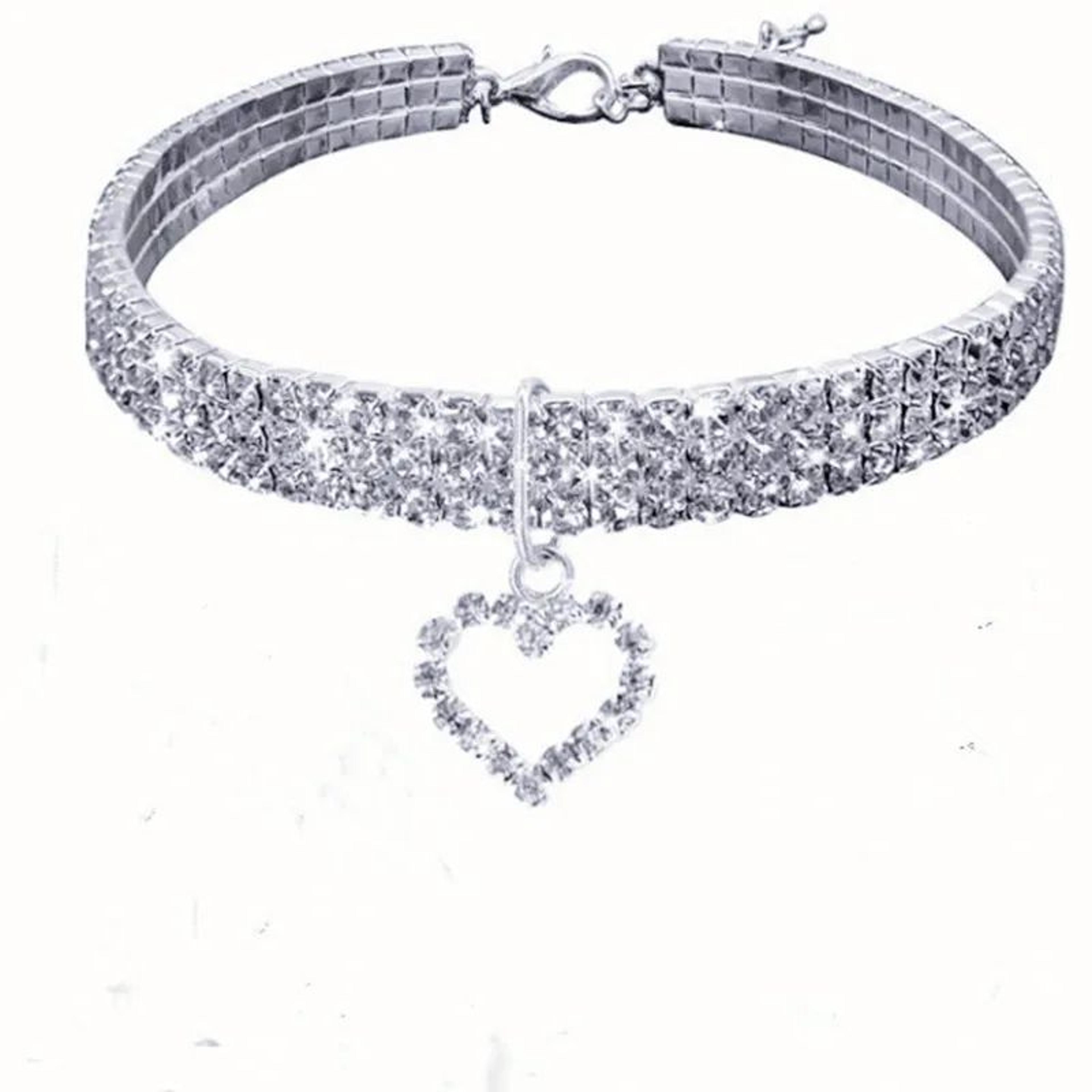 SparkleFit Rhinestone Pet Collar For Cats  Small Dogs 8