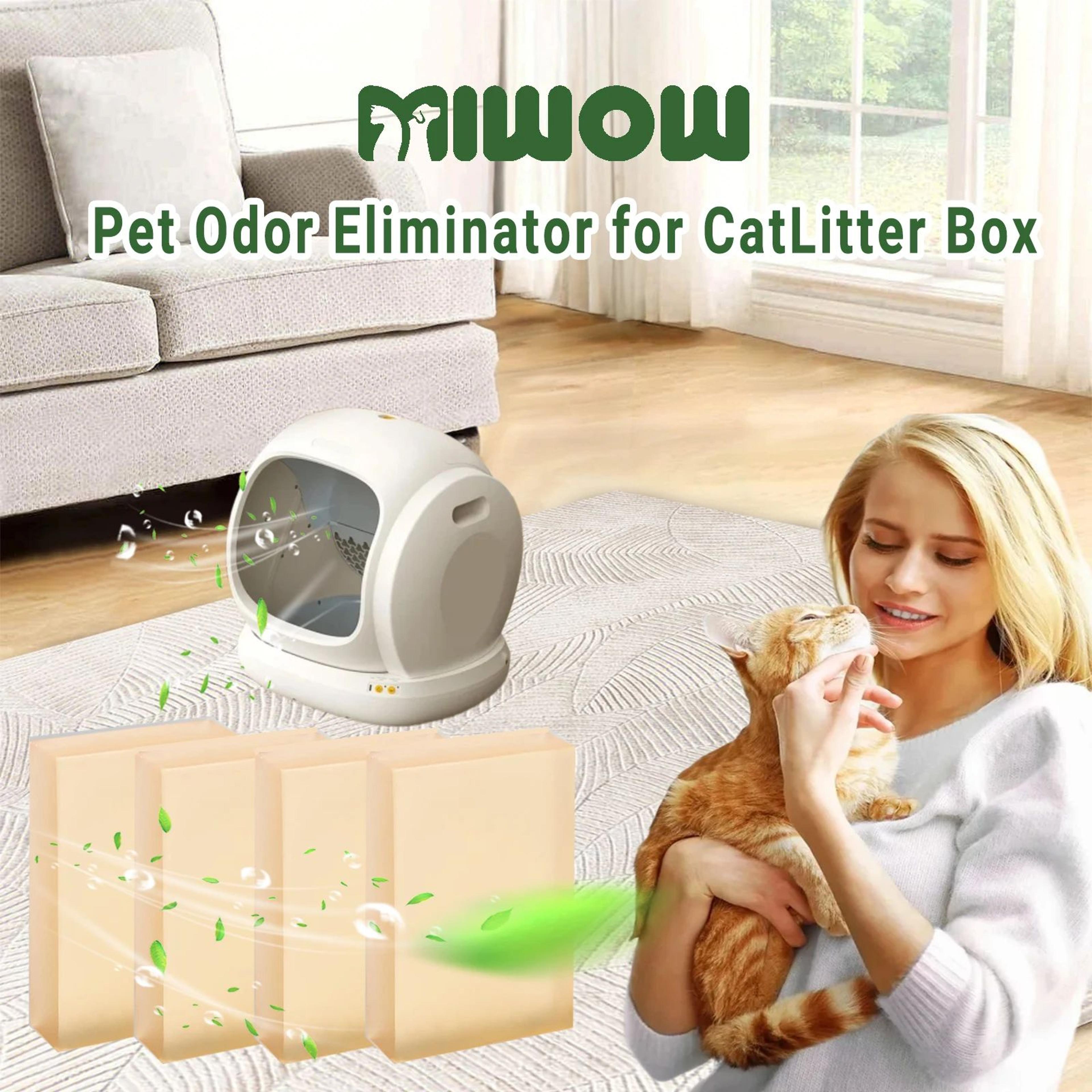 freshguard cat litter deodorizer replacement for petkit, meowant & ubpet self-cleaning litter boxes