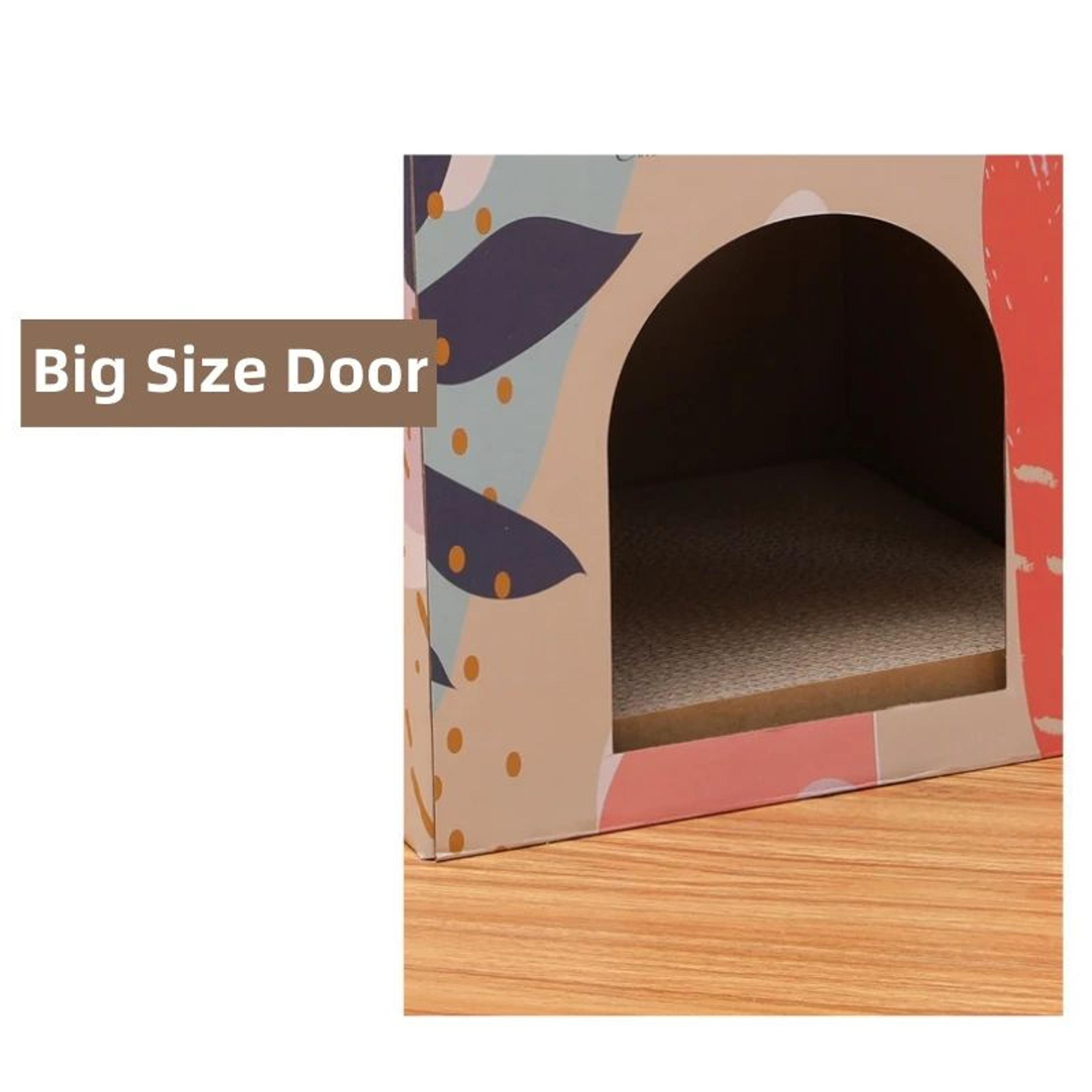 CozyPaws DoubleLayer Cat Scratching House  Cardboard Cat Condo 5