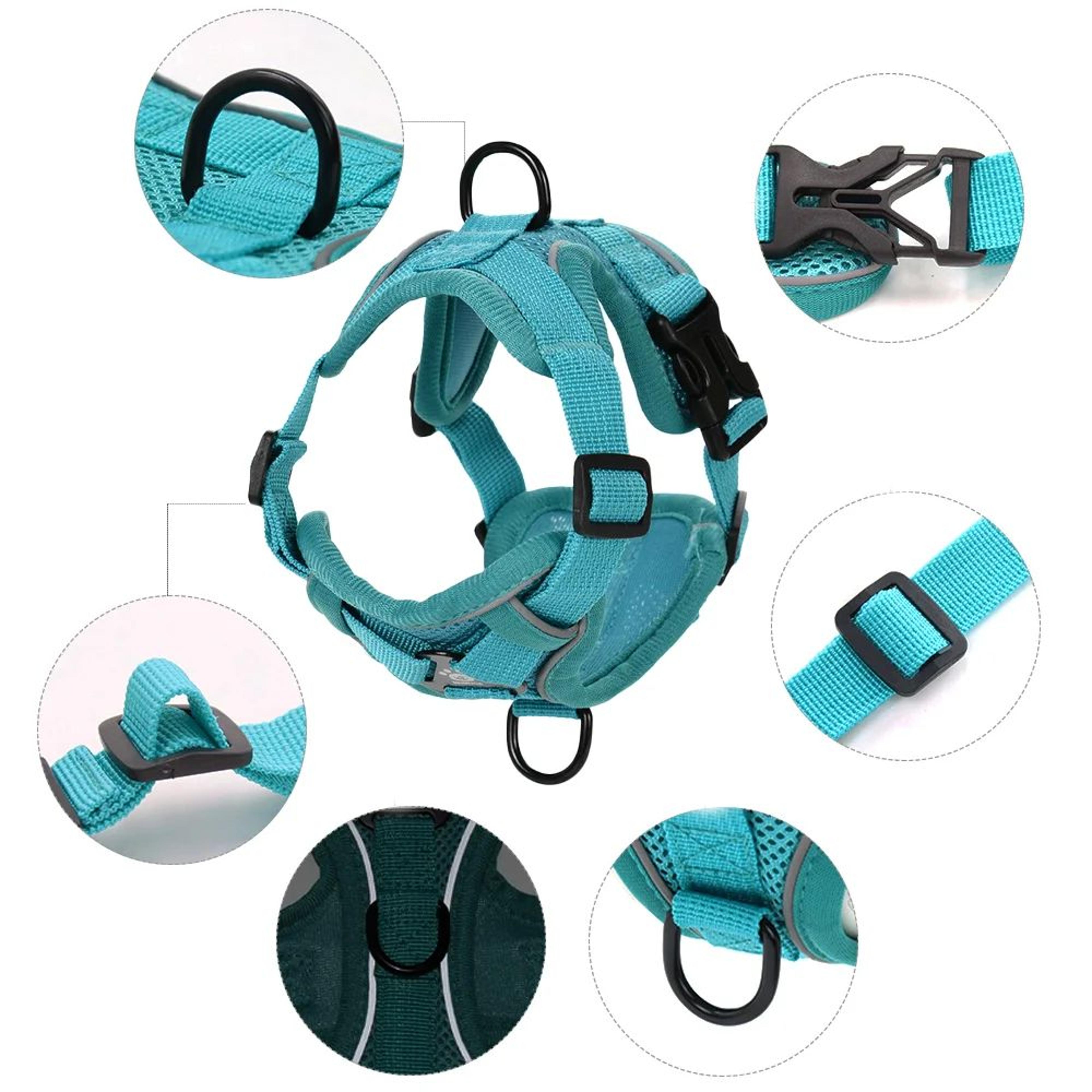 Reflective NoPull Cat Harness And Leash Set For Small Dogs  Cats  Adjustable Breathable Pet Vest 3