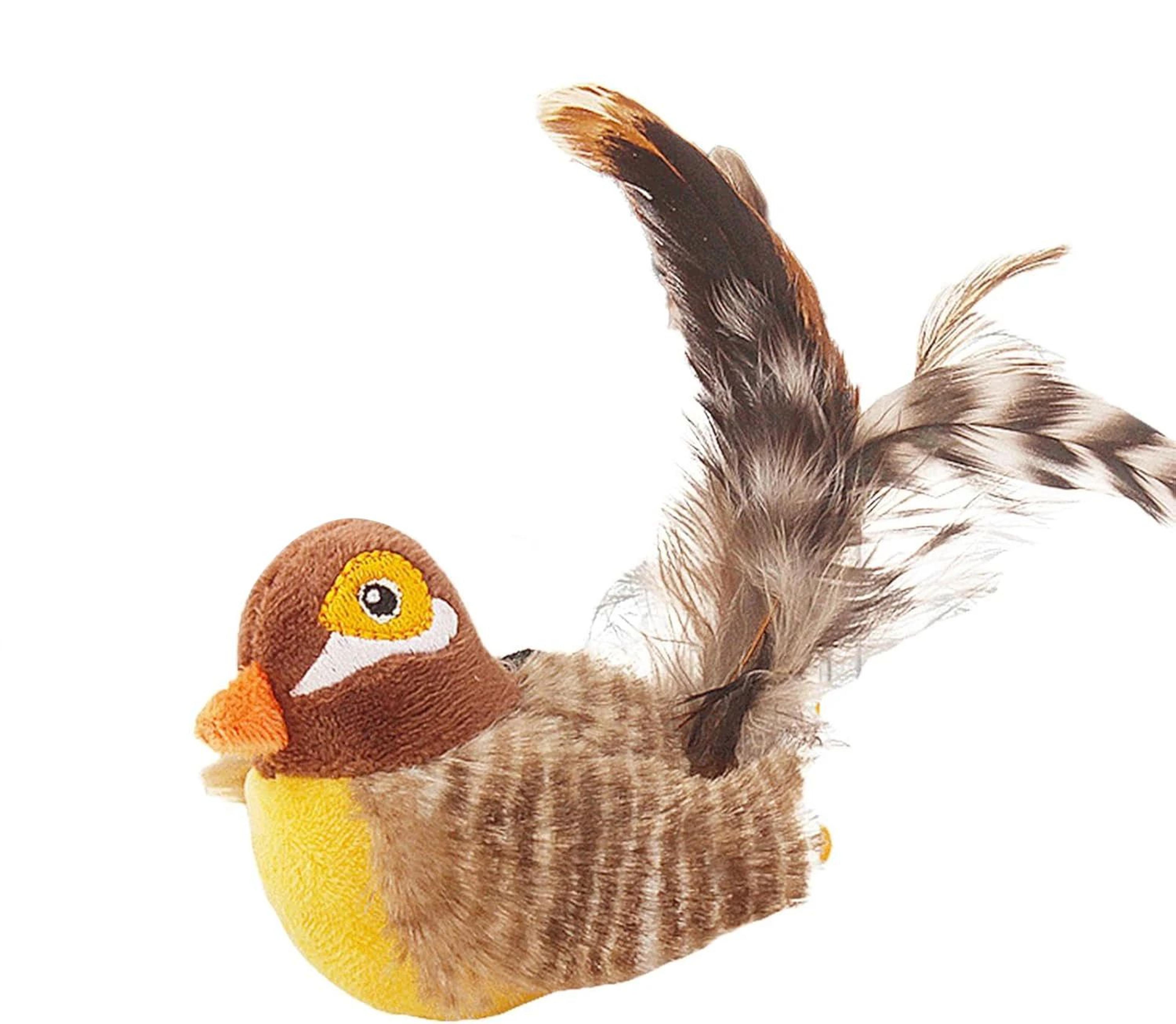 GiGwi Chirping Feather Cat Toy For Indoor Hunting Play 6