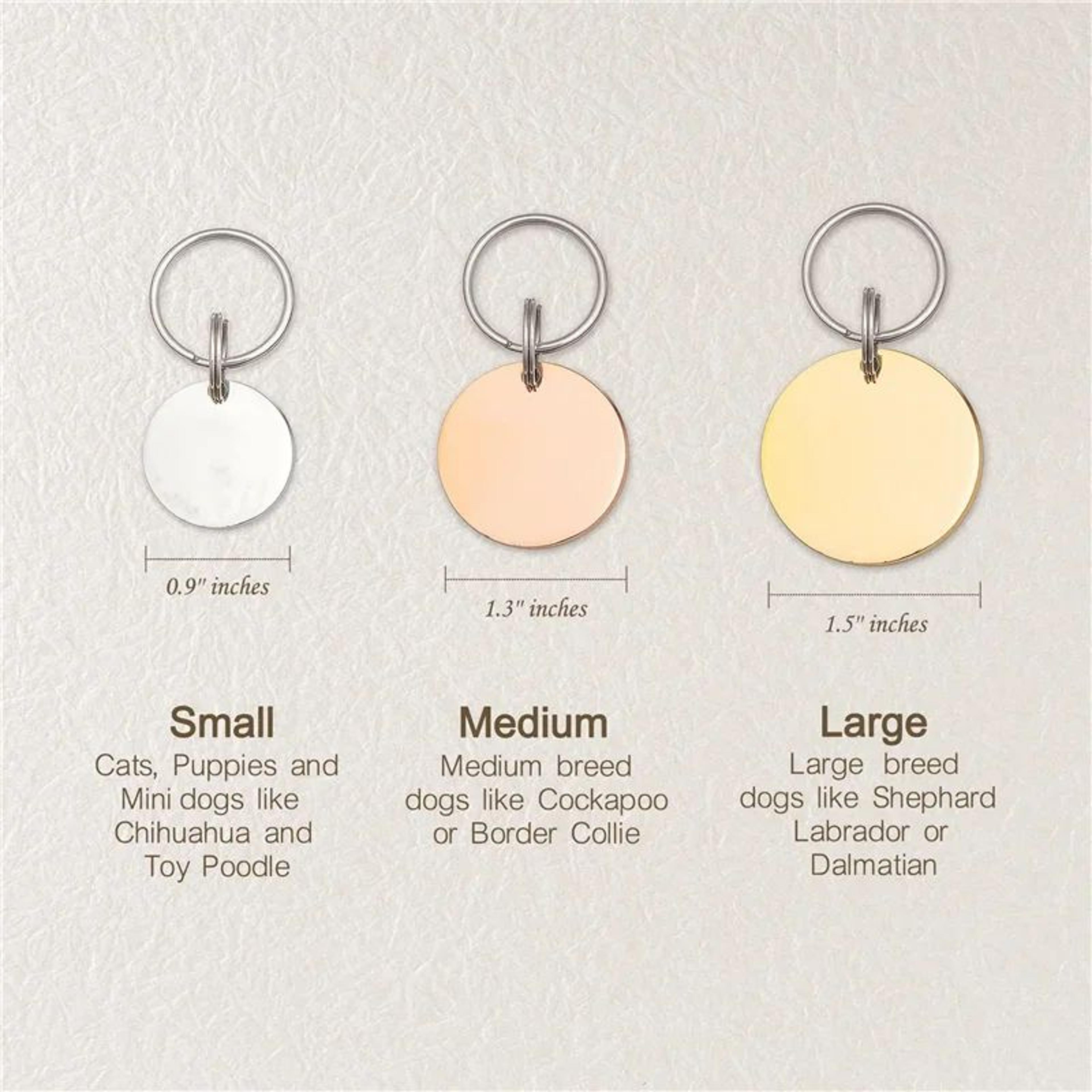 Custom Engraved Cat Face Pet ID Tag 4