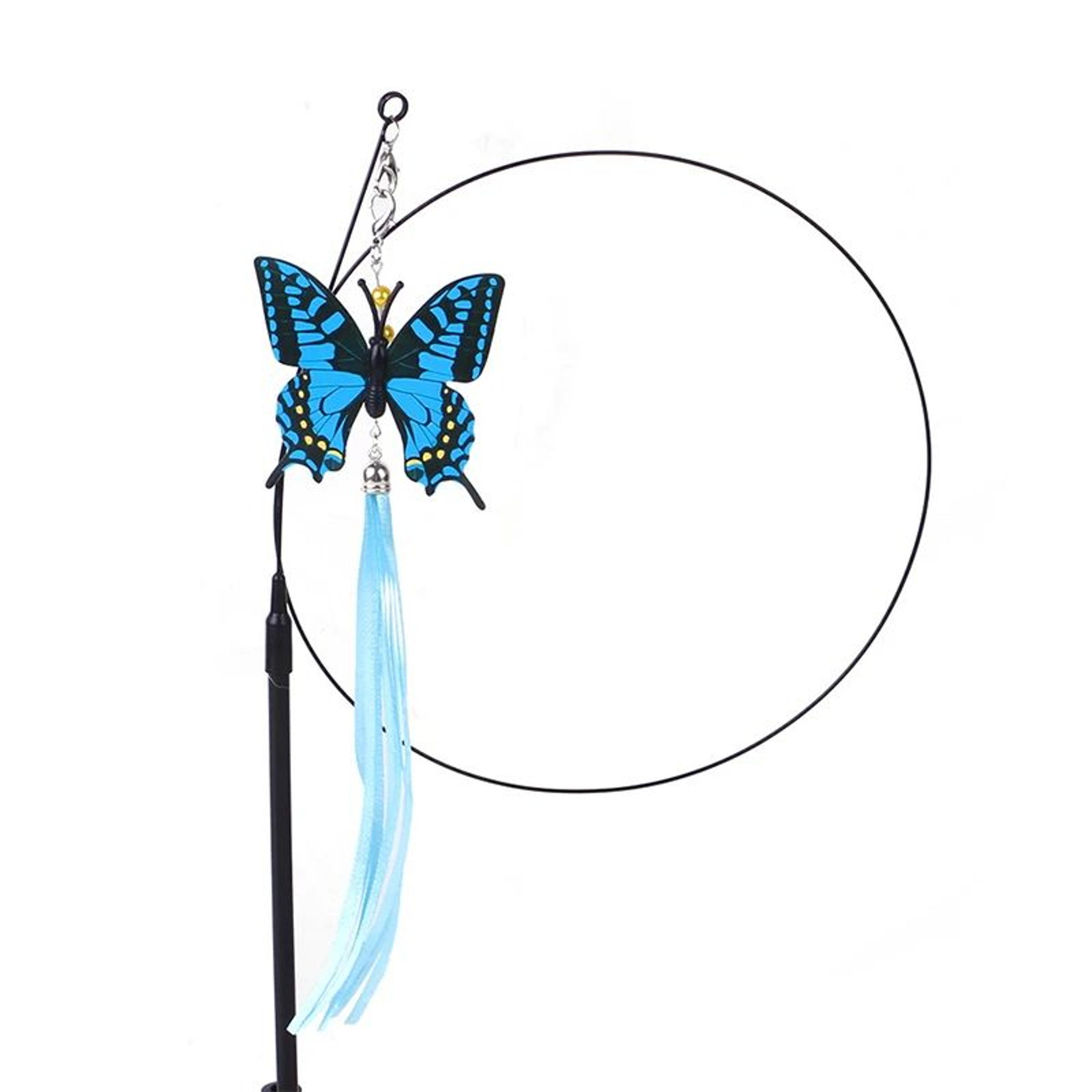 Interactive Bird Feather Wand Cat Toy With Suction Cup And Bell Teaser 10