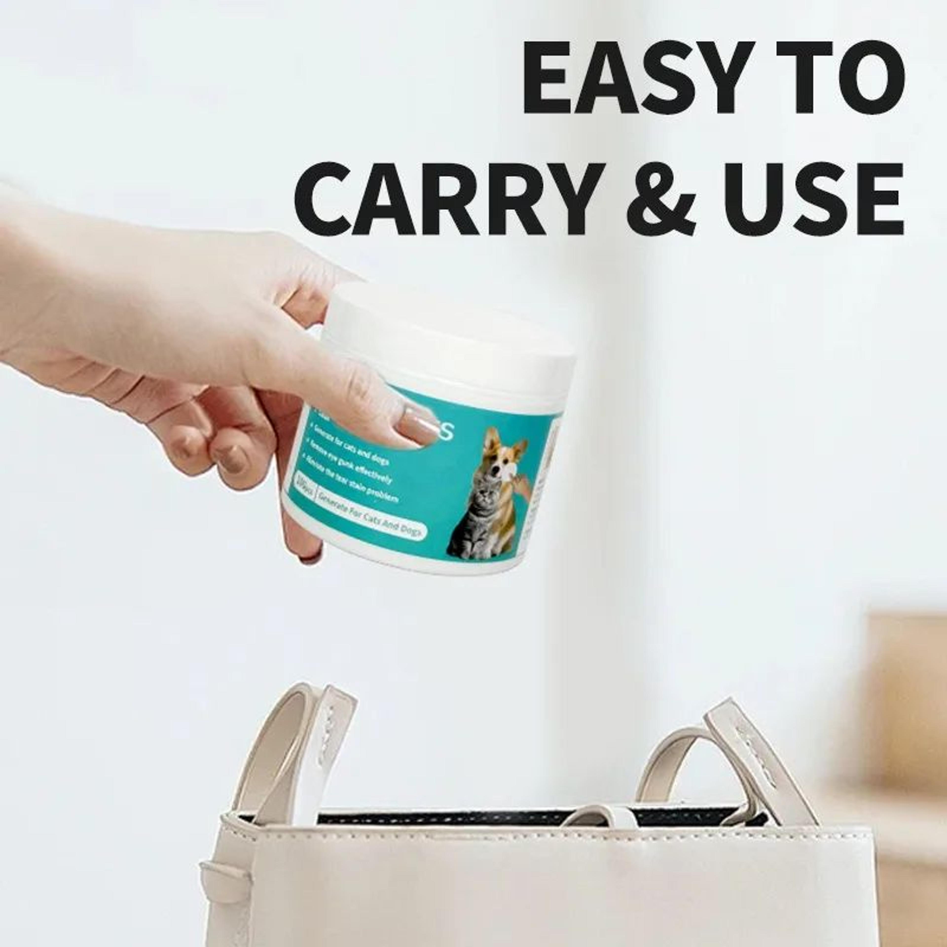 Gentle Pet Eye Wipes Tear Stain Remover For Cats And Dogs 1