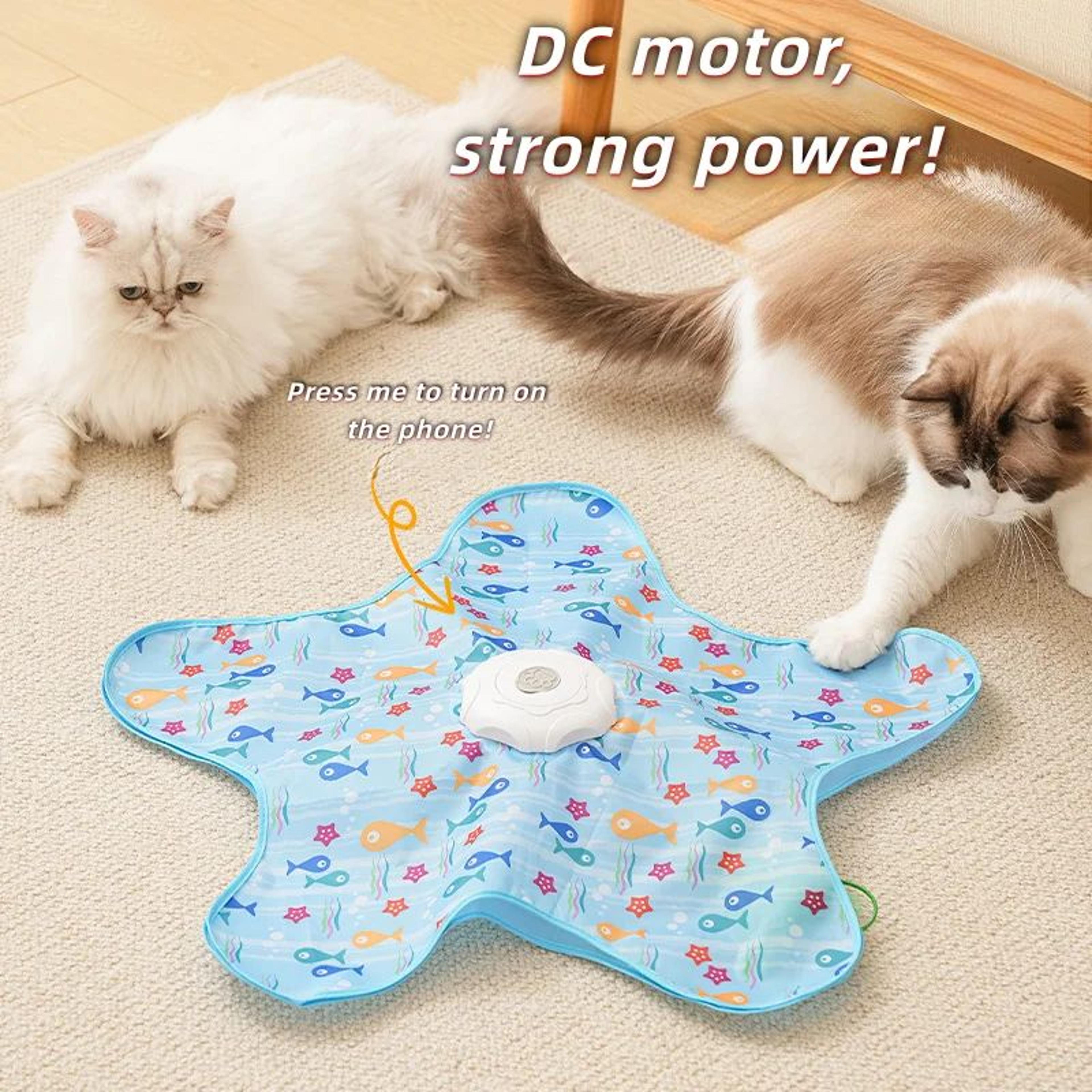 Automatic Cat Toy Hunting Blanket With Rotating Teaser Wand 2