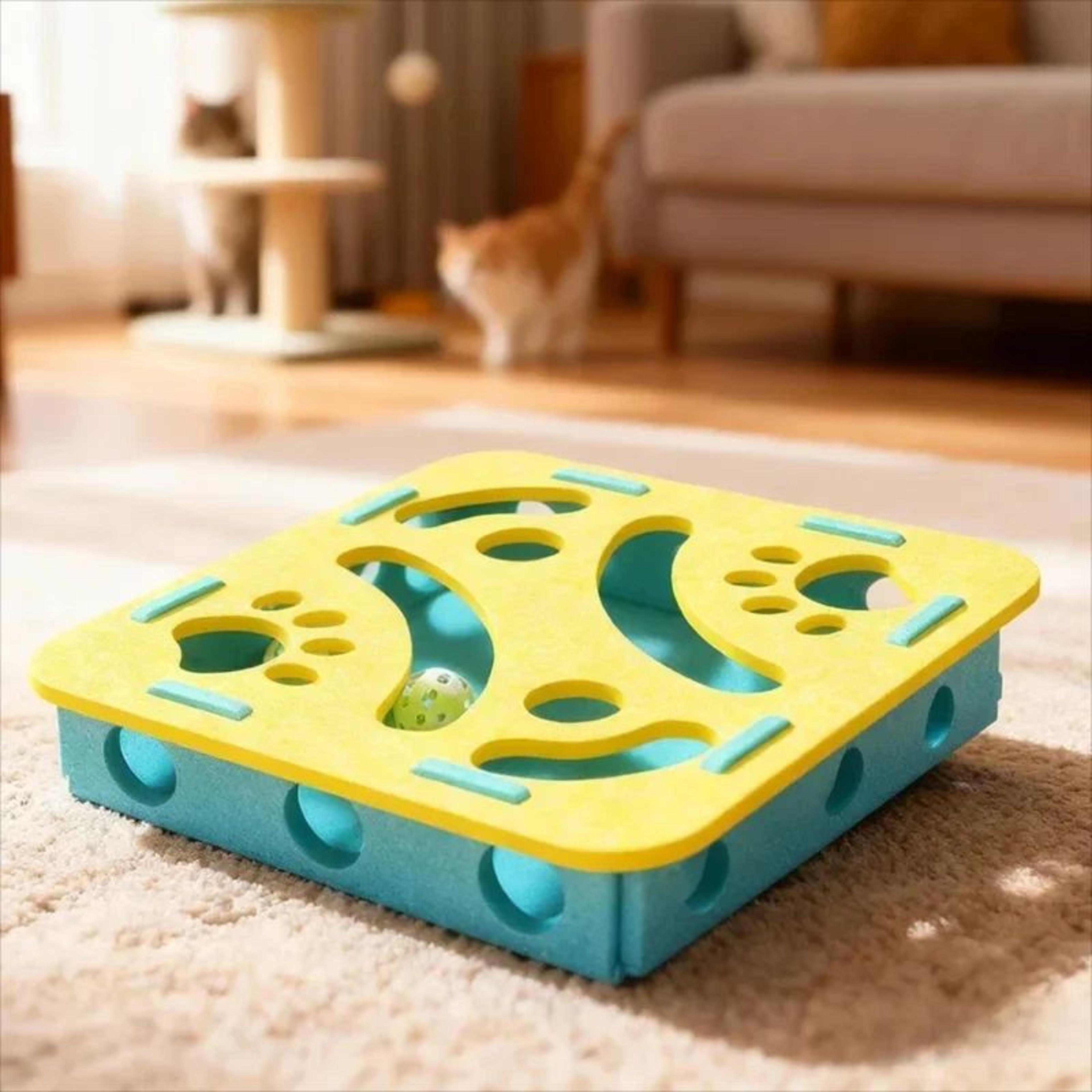 Interactive Felt Cat Puzzle Tunnel Toy 6