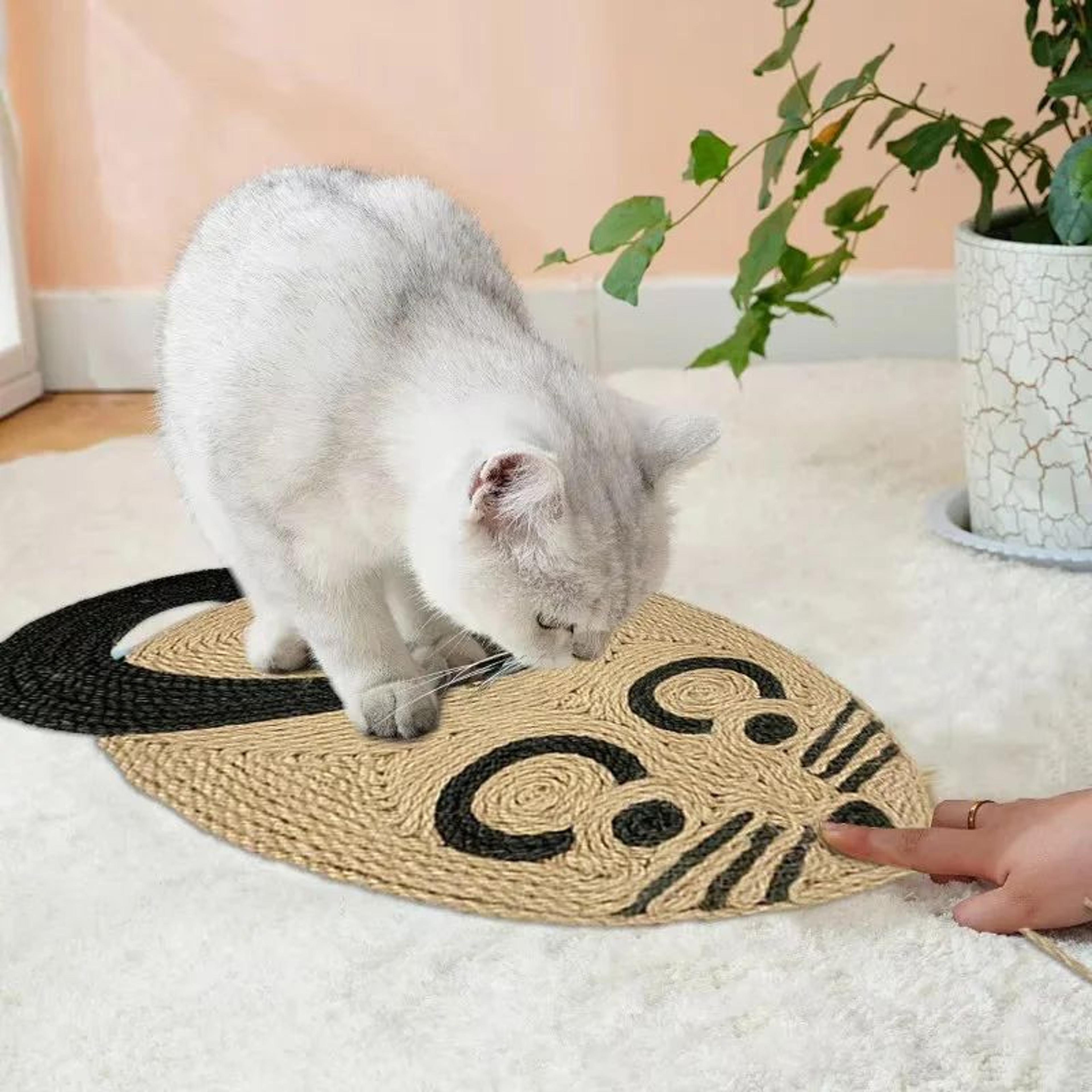 Sisal Scratch  Play Cat Mat  EcoFriendly Cat Scratching Pad For Indoor Cats 1