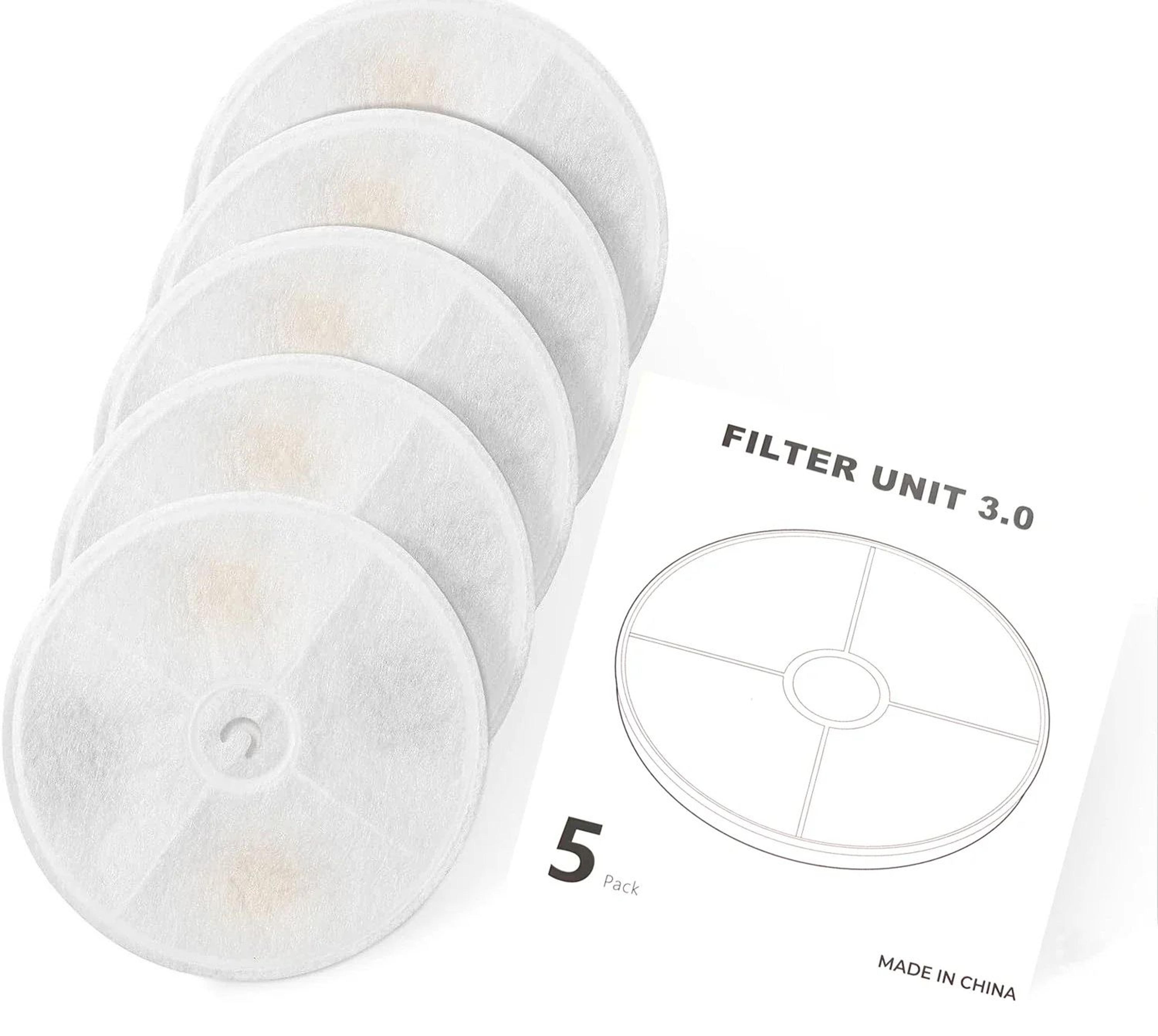 PETKIT Fountain Filter 30 Replacement Pack  5Piece Triple Filtration Cat Water Fountain Filters 3