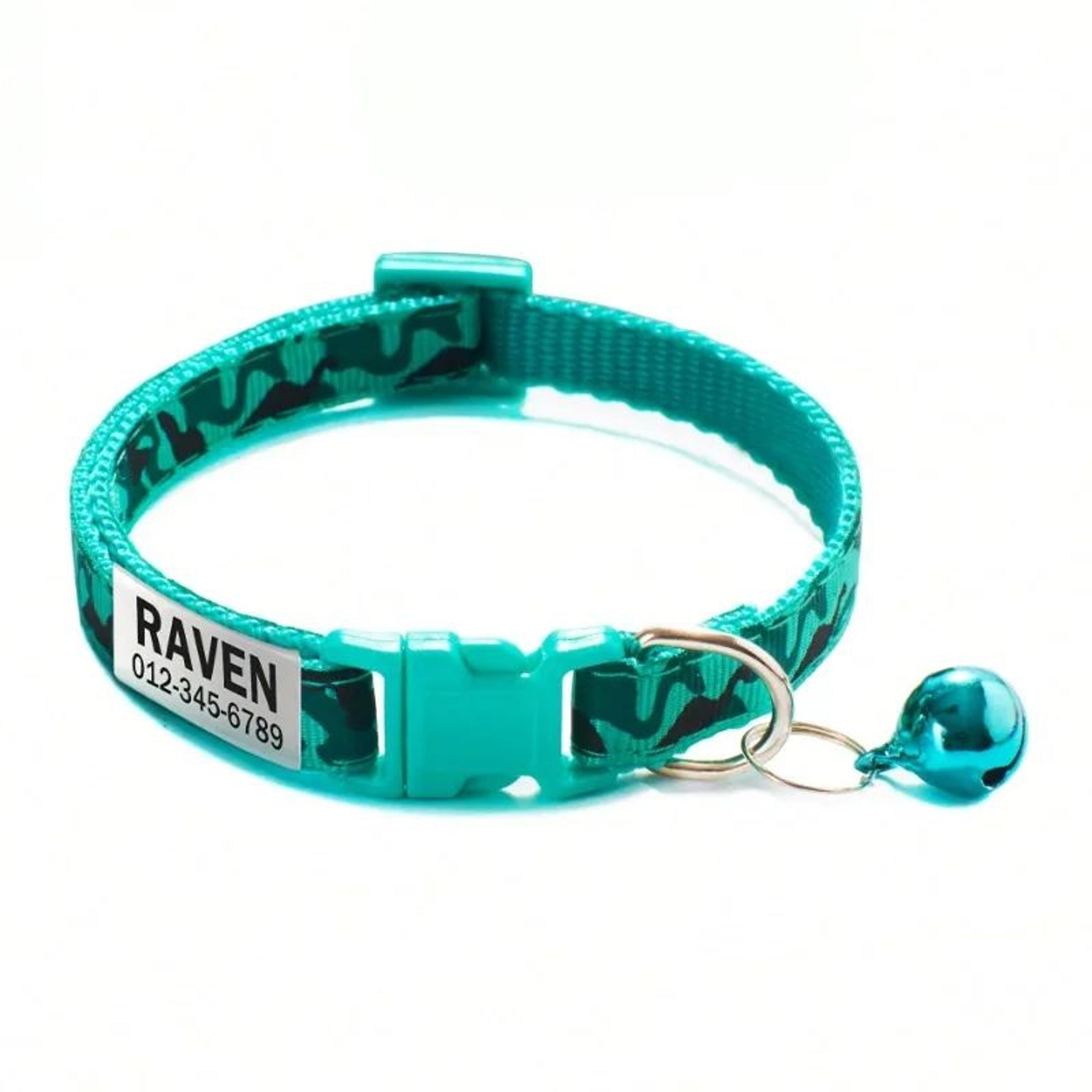 Personalized Camouflage Cat Collar With Name Tag  Bell  Adjustable Breakaway Pet ID Collar 15