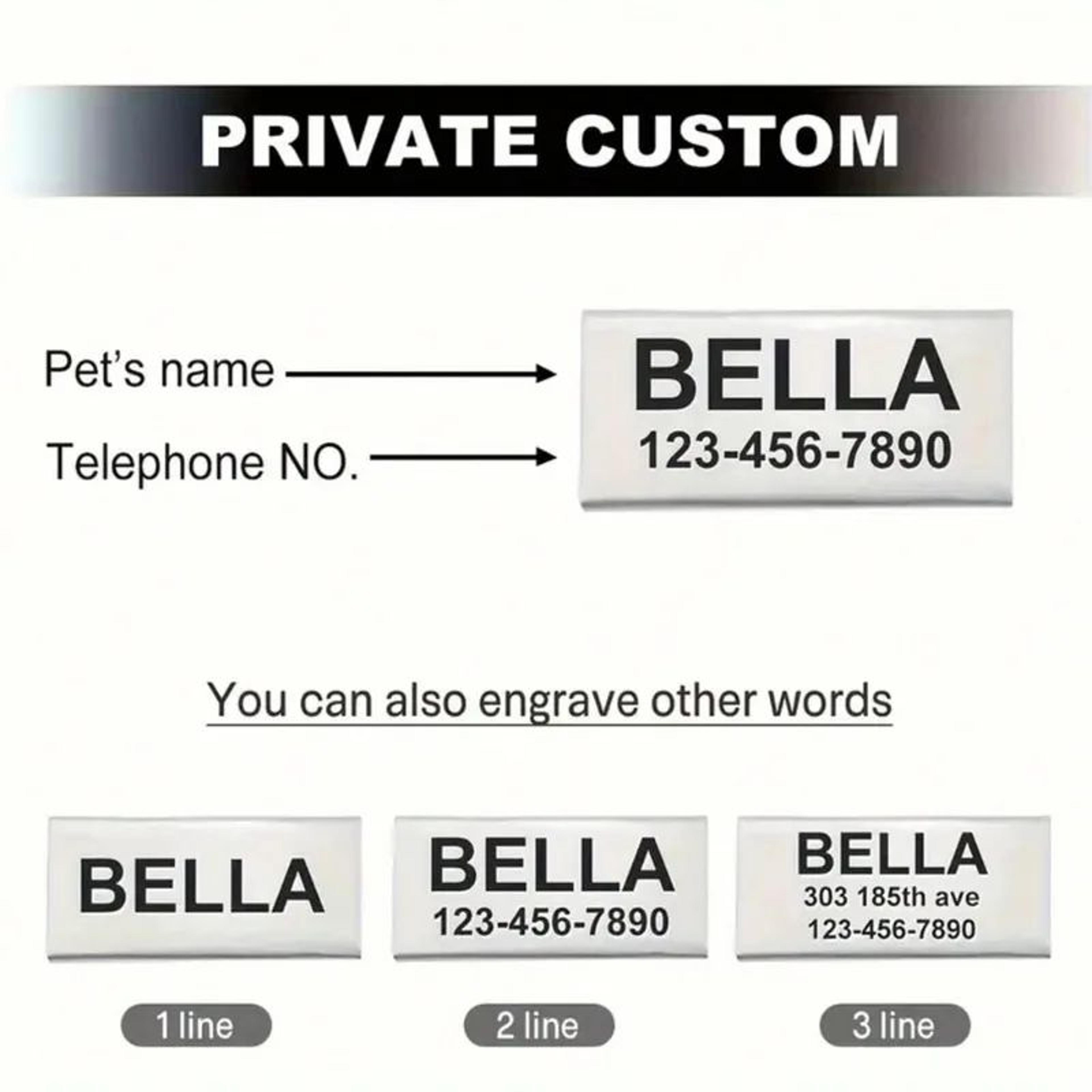 Personalized Glitter Breakaway Cat Collar With Engraved ID Tag For Kittens  Cats 5
