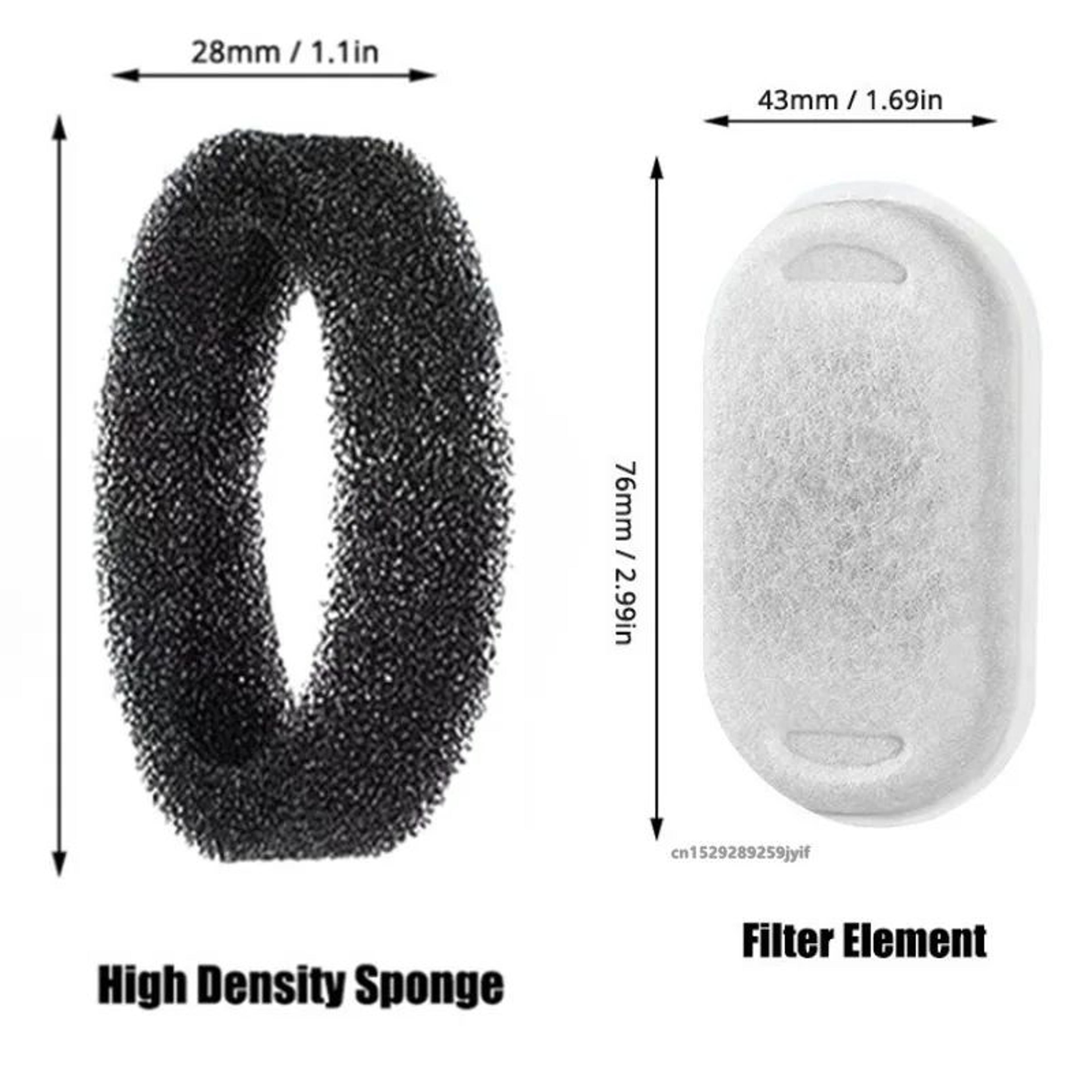 Cat Water Fountain Replacement Filter Set  Activated Carbon  Sponge Filters For Fresh Healthy Pet W 1