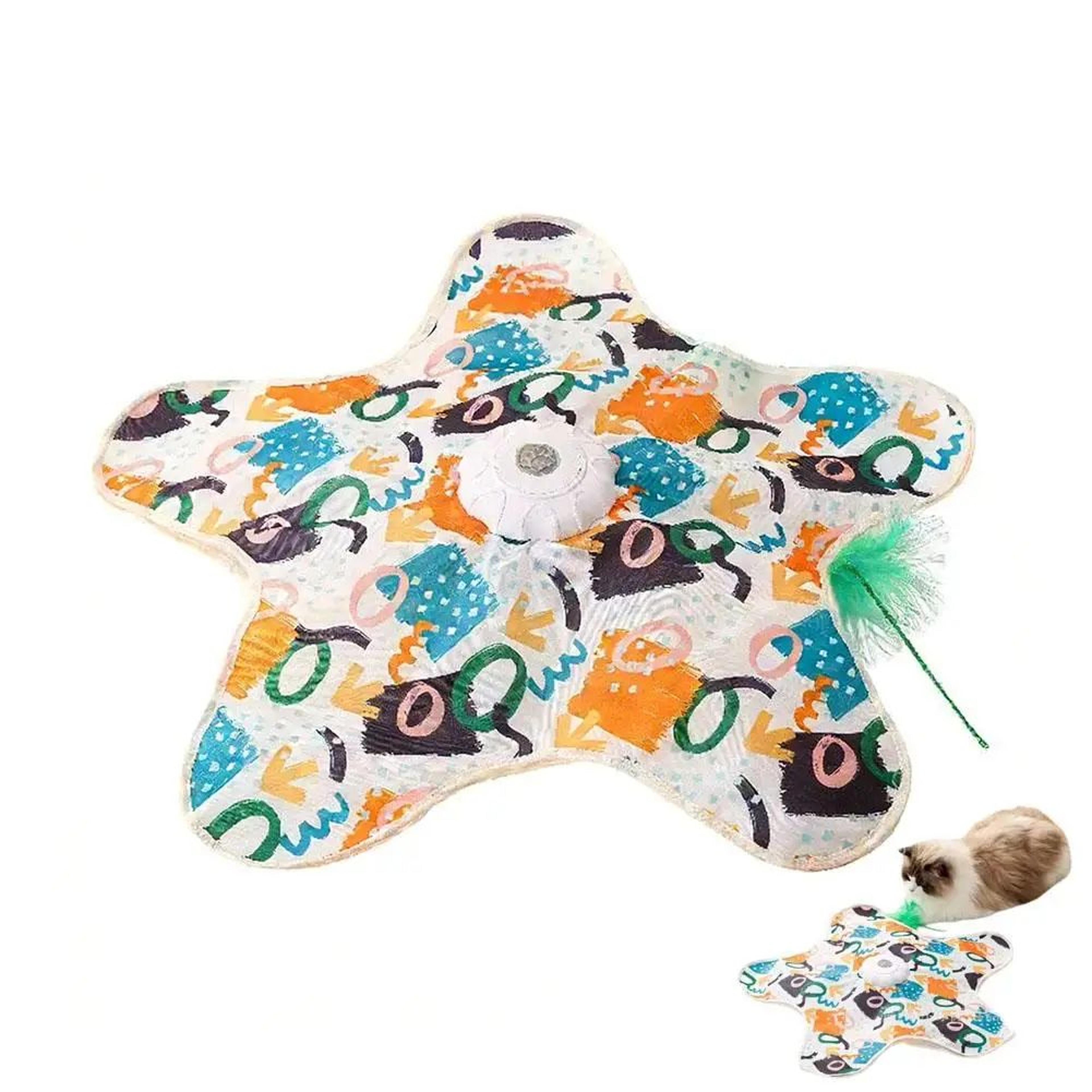 WhiskerSpin Interactive Cat Toy  Automatic Feather Chase  Chirping Cat Enrichment Game 7