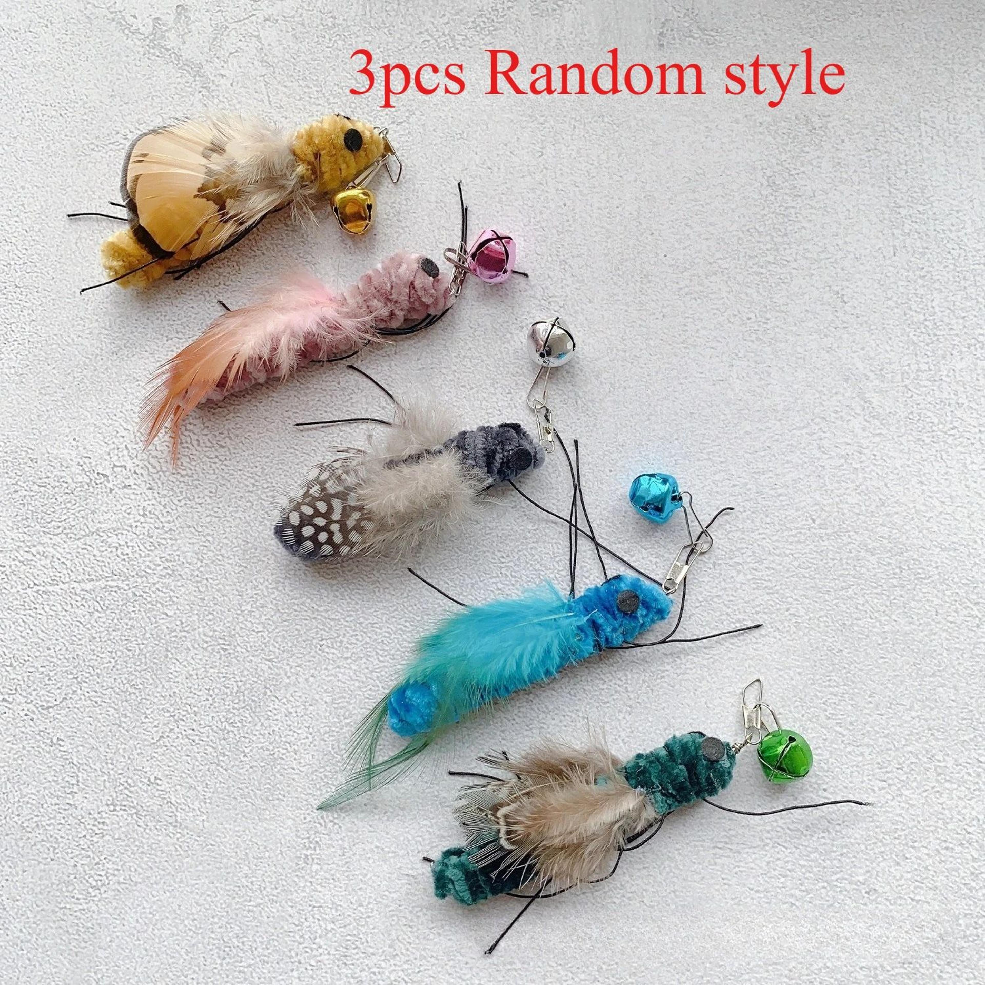 Interactive Bug Hunt Replacement Lures For Cat Wand Toys  Plush Cat Teaser Refill Interactive Cat T 12
