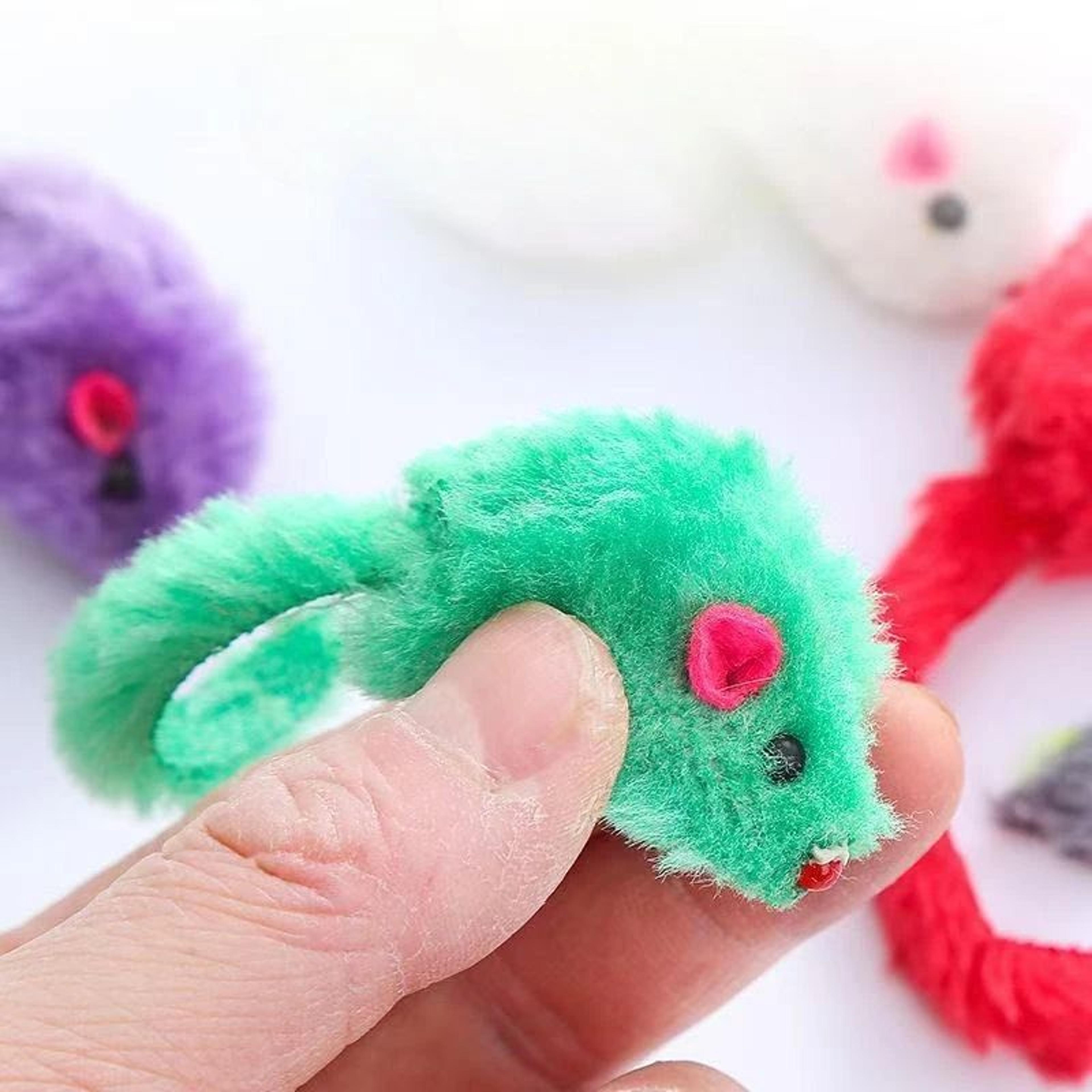 Squeaky Catnip Mouse Toy For Active Indoor Cats 10pcs 2
