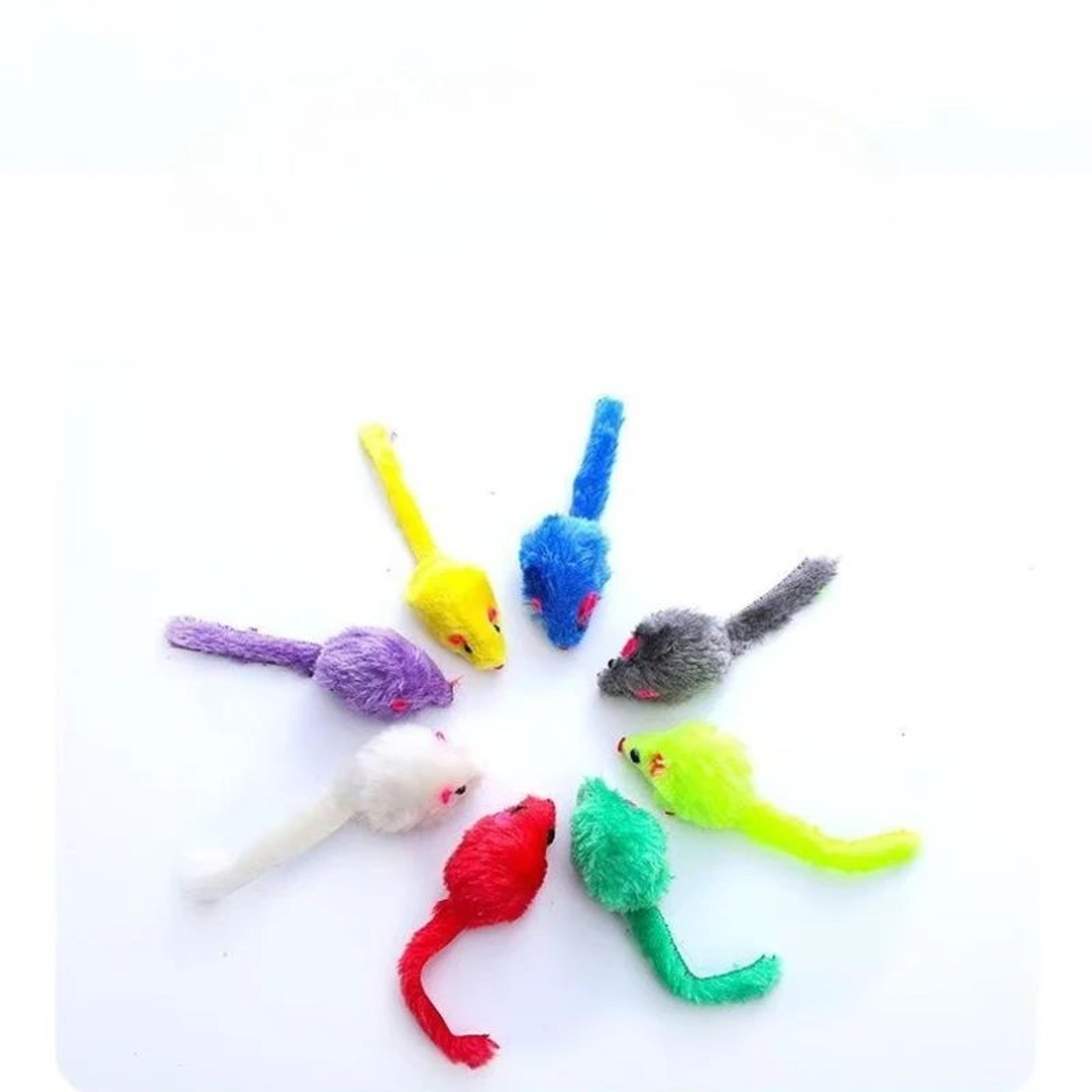 Squeaky Catnip Mouse Toy For Active Indoor Cats 10pcs 4