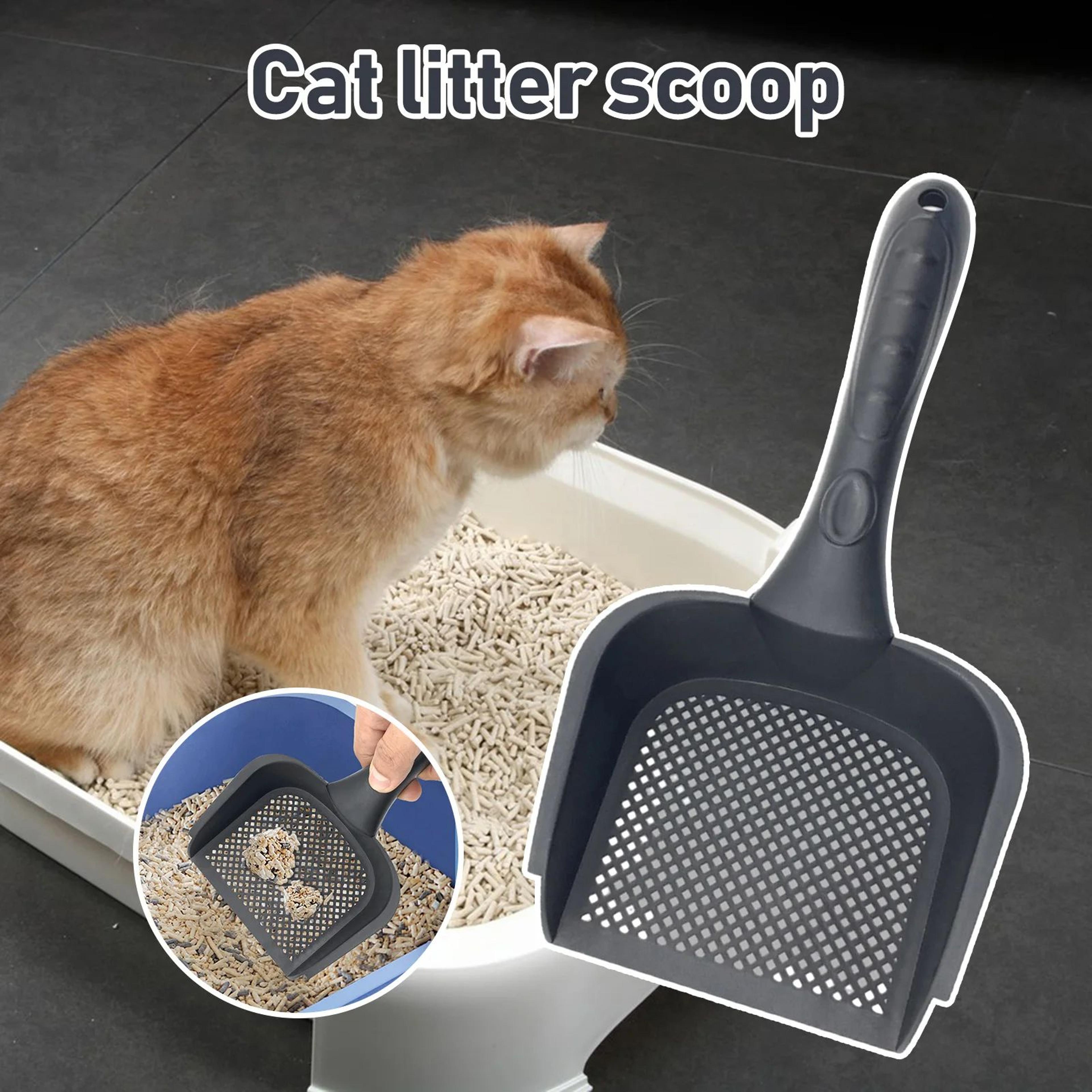 comfortgrip cat litter scoop – washable sifting poop shovel for easy cleanups