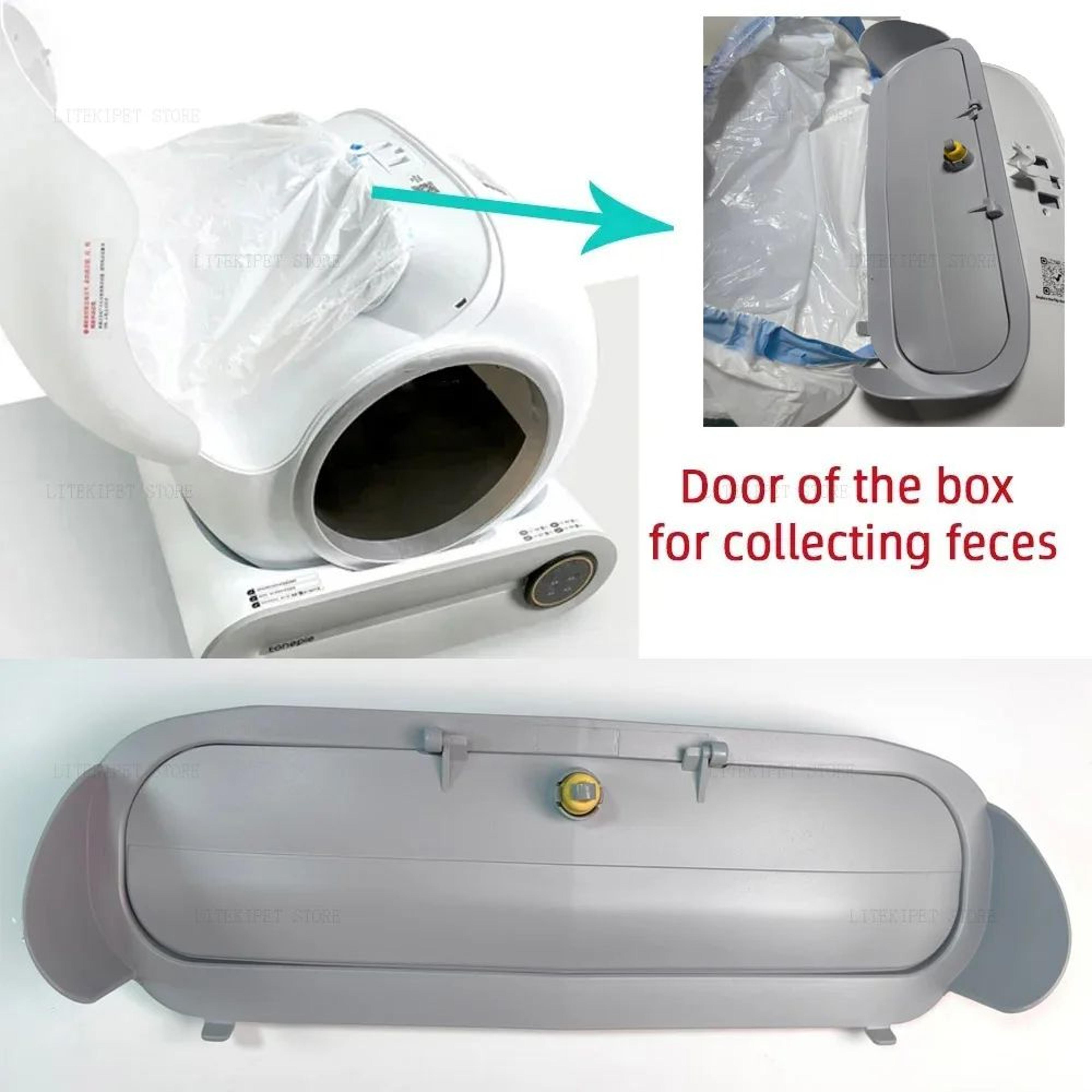 Automatic Cat Litter Box Waste Bin Door And Garbage Bag Capsule 3