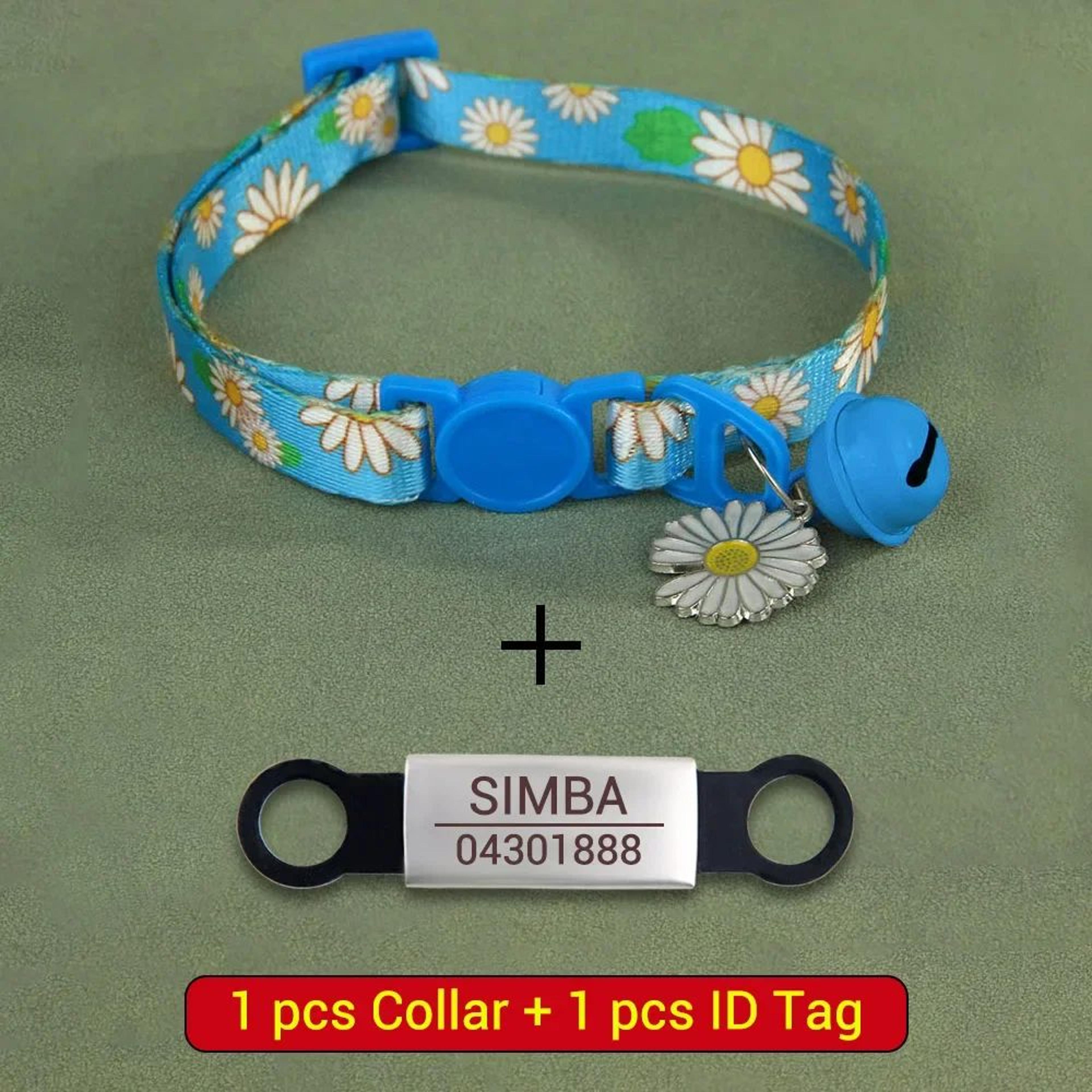 Personalized Breakaway Cat Collar With Engraved Nameplate  Safety Bell 9