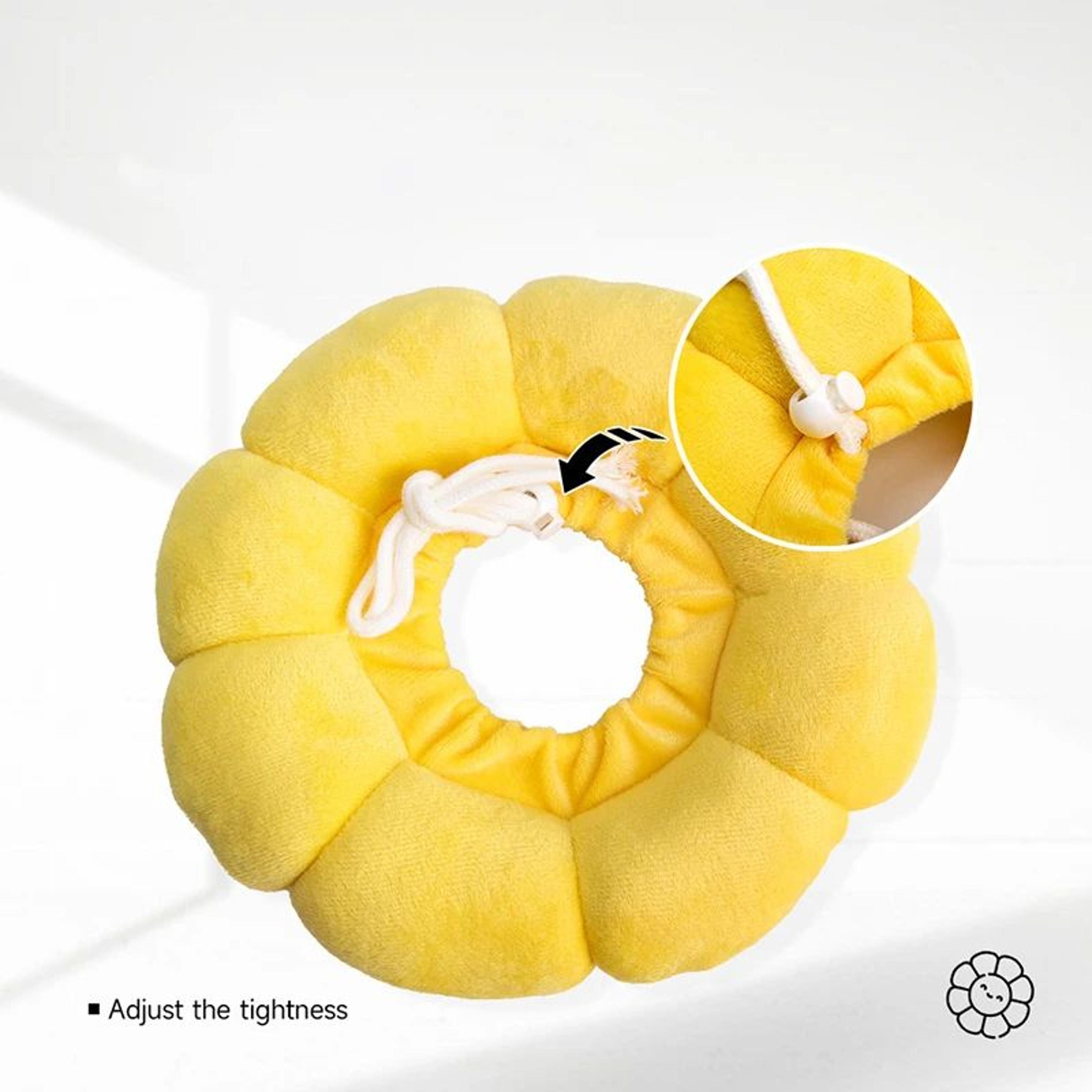 Sunflower Recovery Collar For Cats  Small Pets  Soft Adjustable AntiLick Protective Cone 4