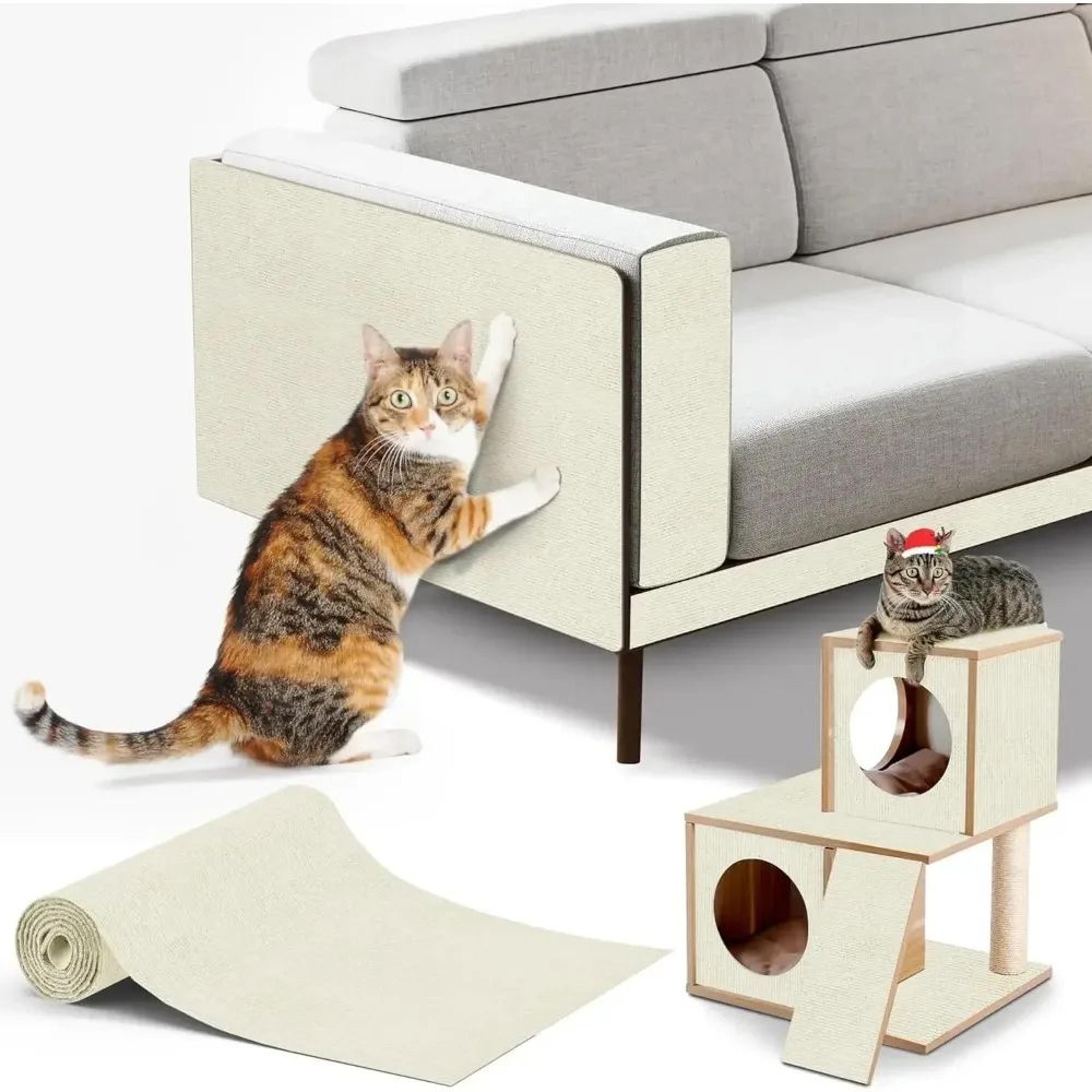 Trimmable Cat Scratch Mat And Self Adhesive Furniture Protector 9