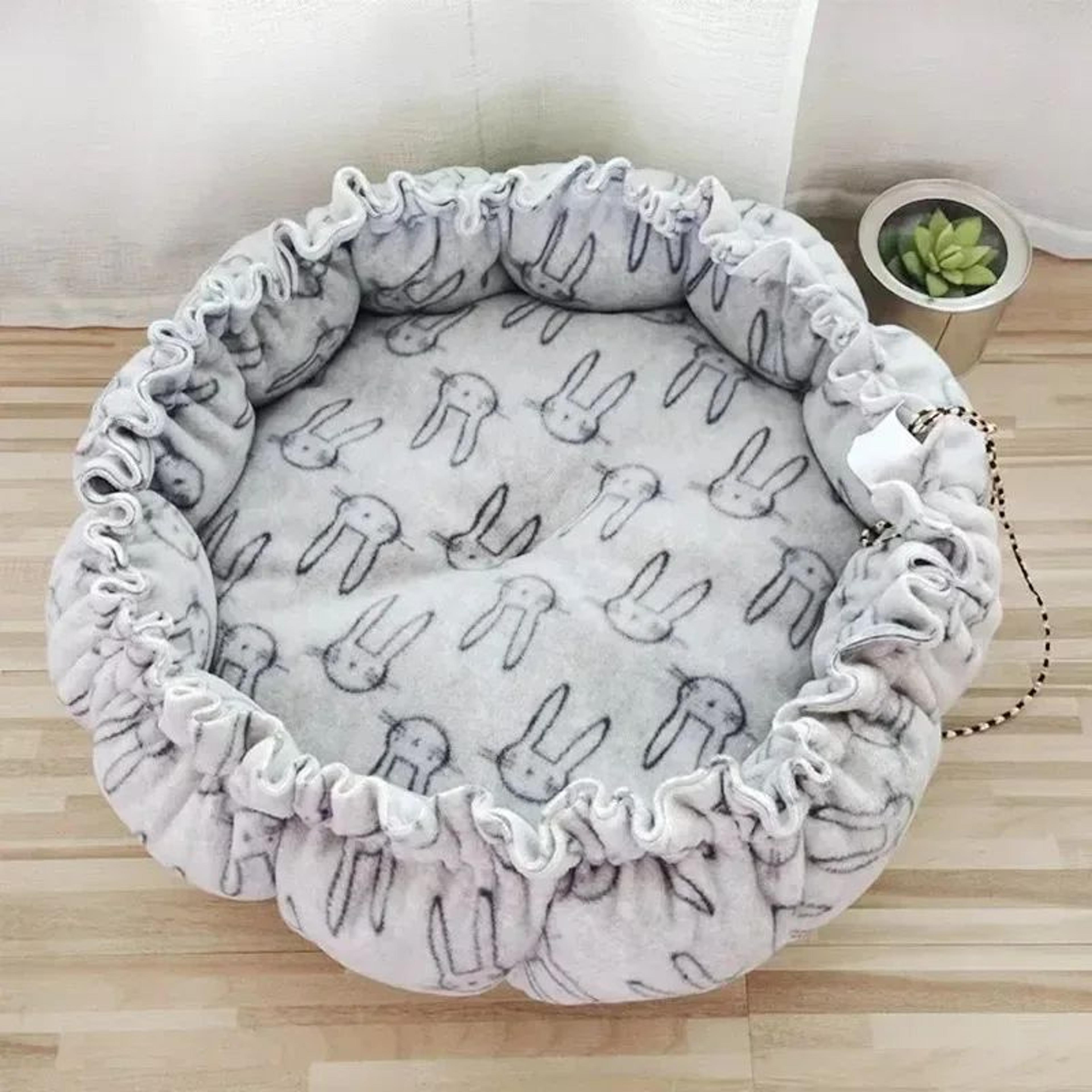 Cozy Plush Cat  Dog Nest Bed  Soft Pet Sleeping Basket Cushion House 14