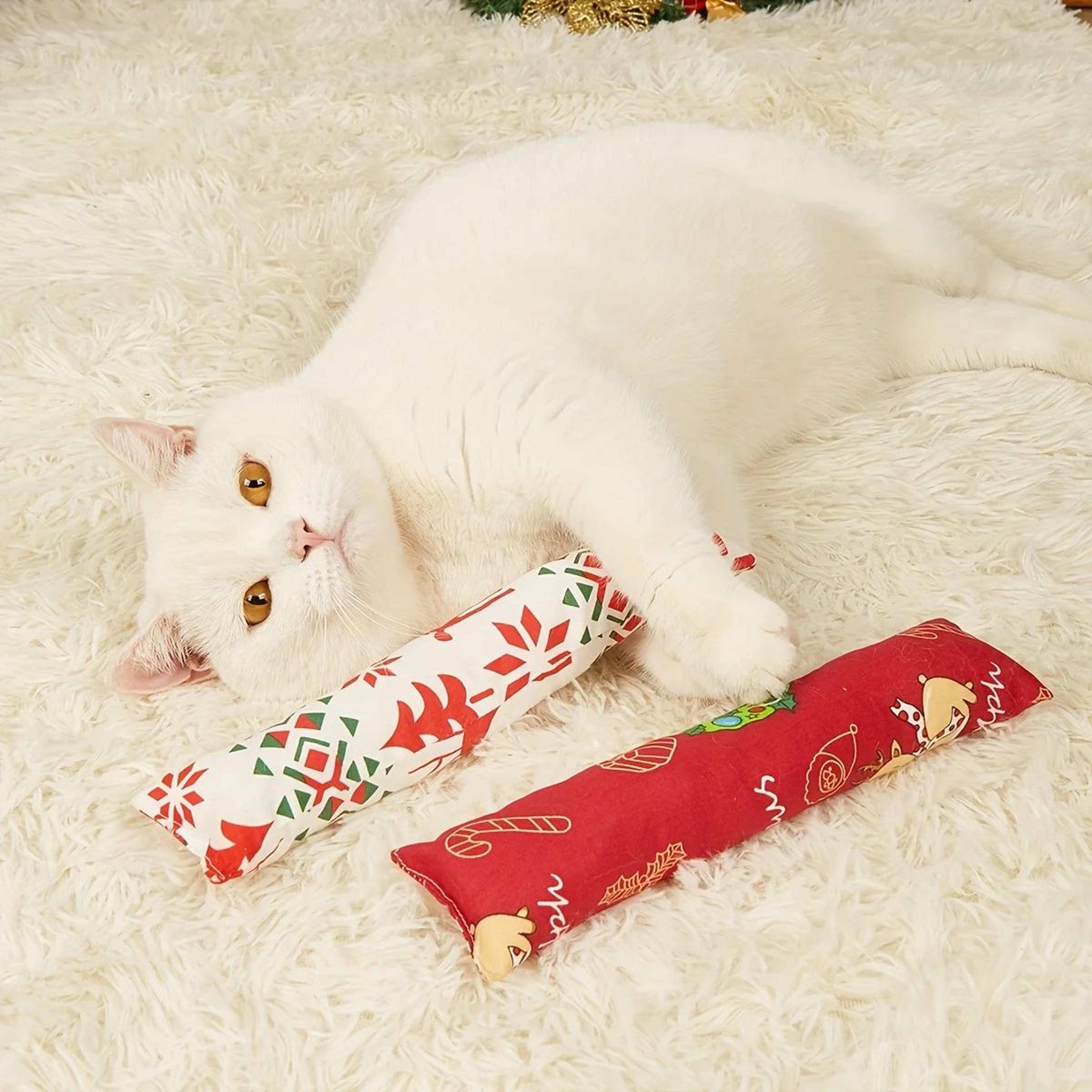 Plush Cat Teaser Stick For Interactive Indoor Play 0