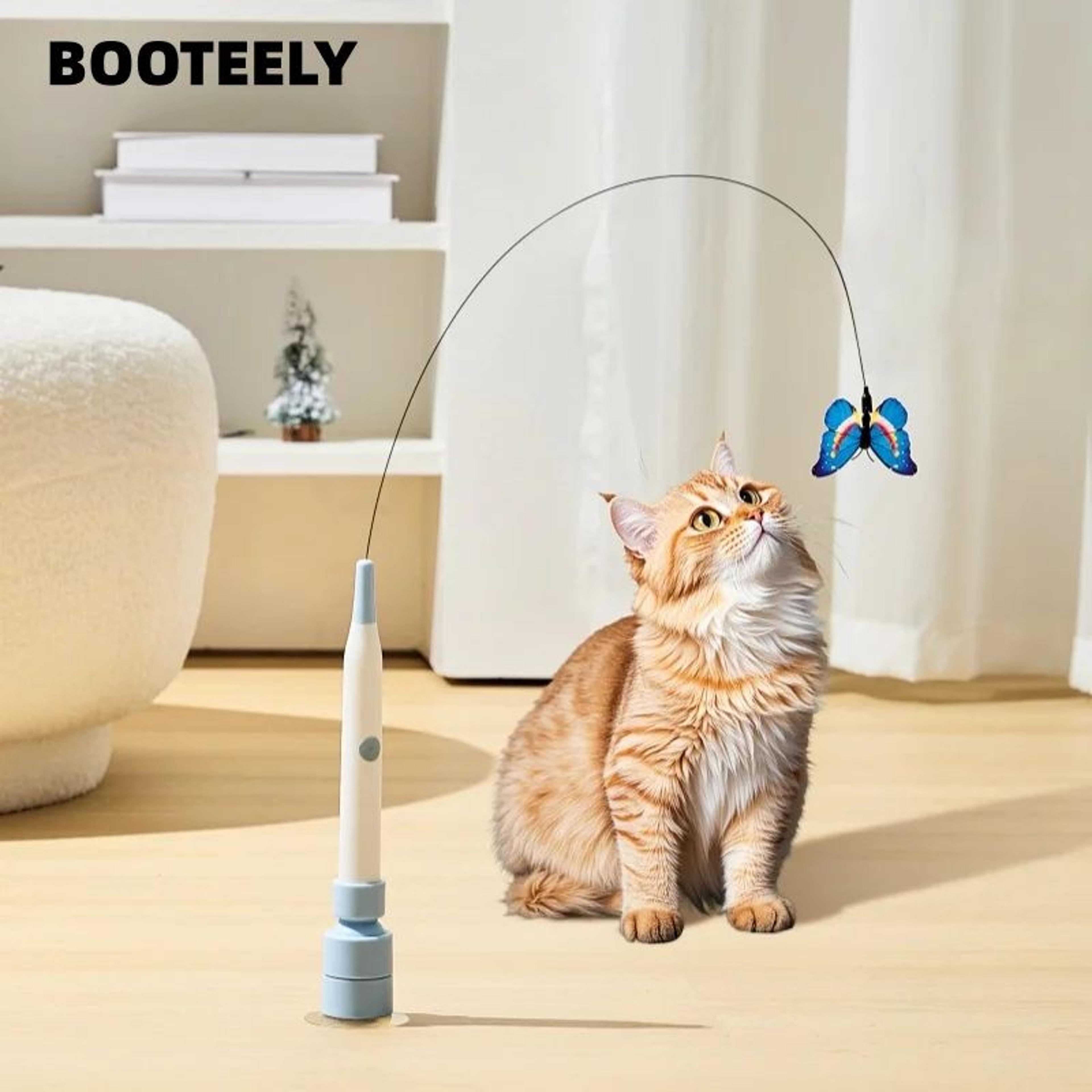 flutterwing suction cup butterfly cat toy for indoor play