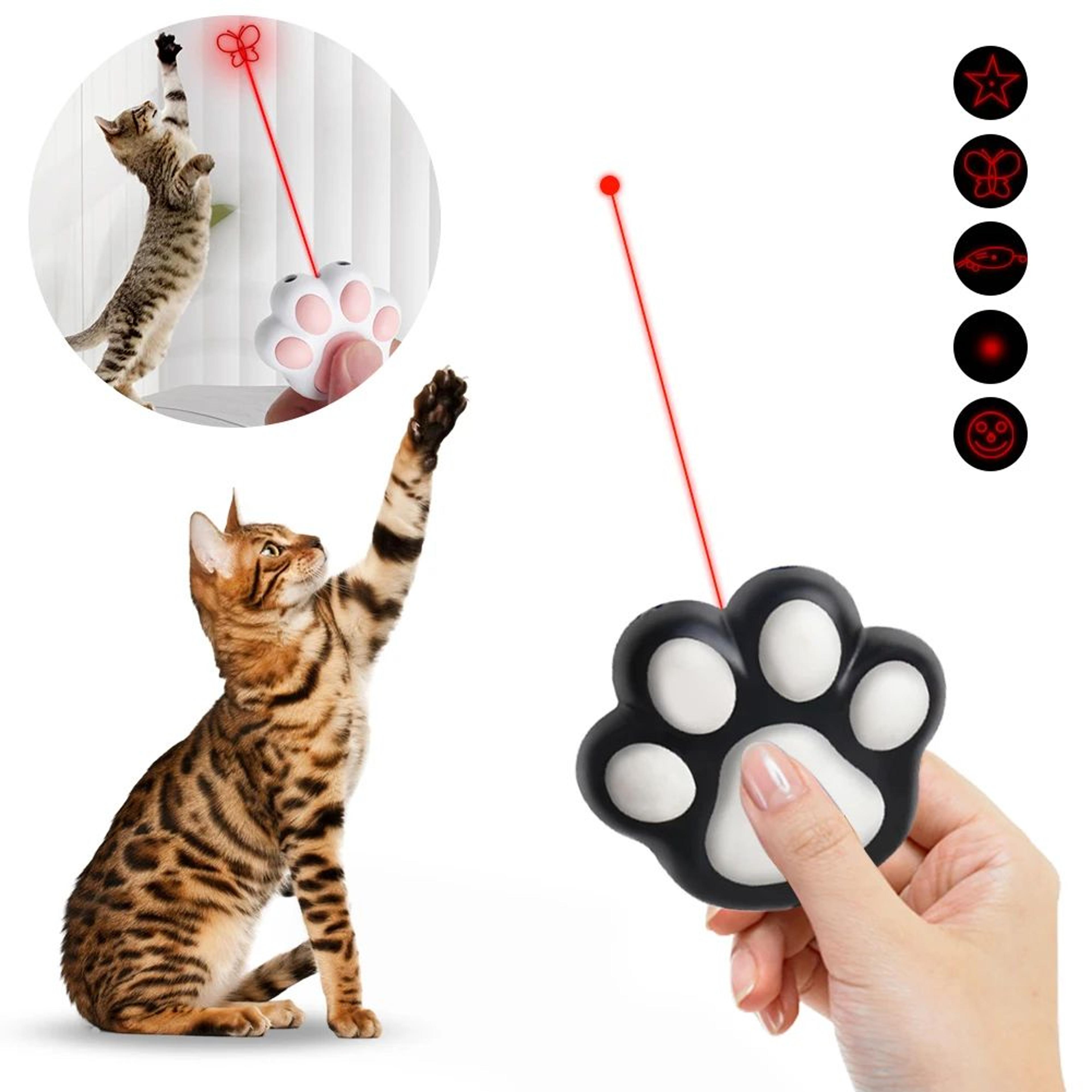 Interactive Laser Cat Toy With 5 Adjustable Patterns  USB Rechargeable Pointer 2