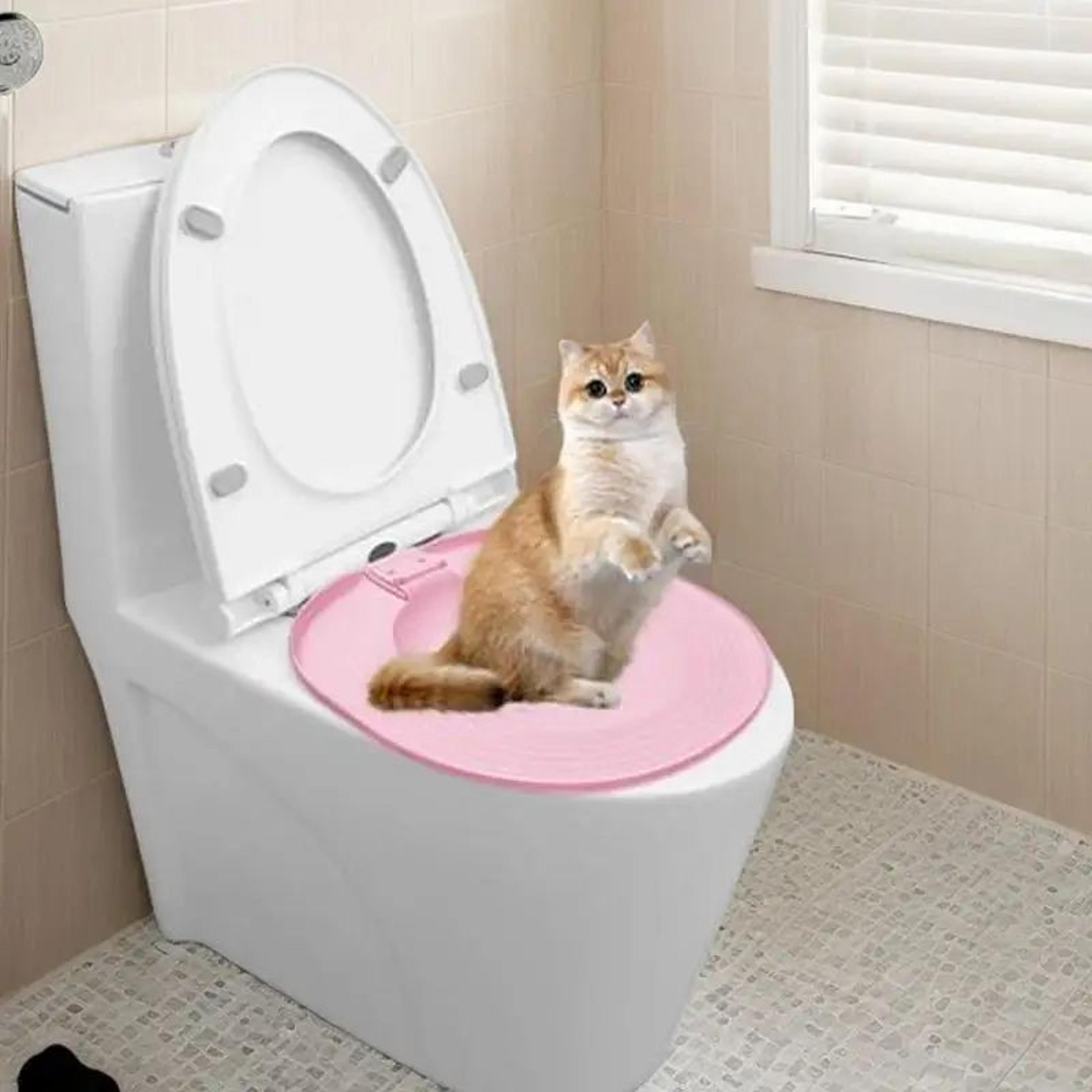 SmartCat Toilet Training Kit  Reusable Cat Toilet Trainer Seat System 2