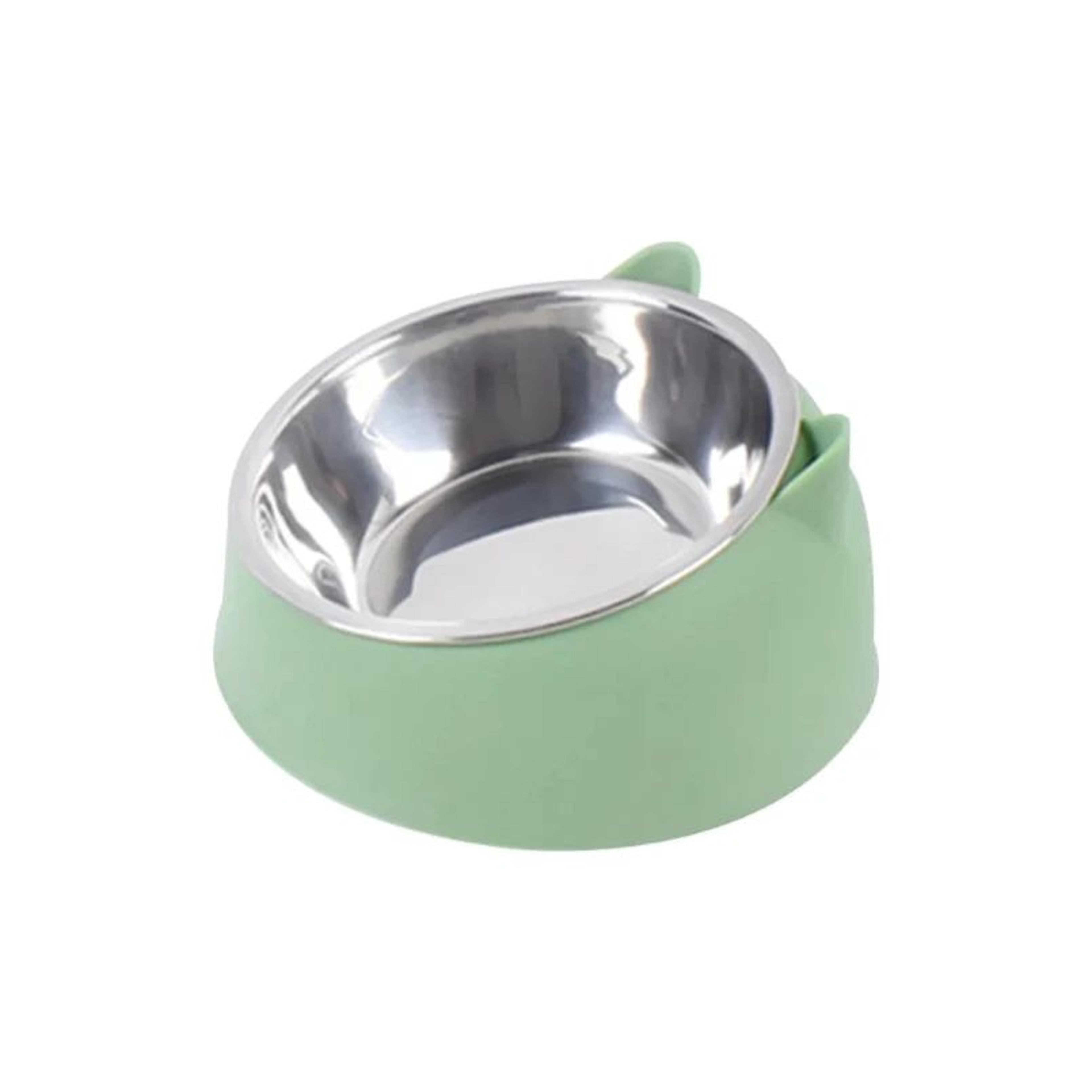 Elevated Tilted Stainless Steel Pet Bowl Set For Cats  Small Dogs 1