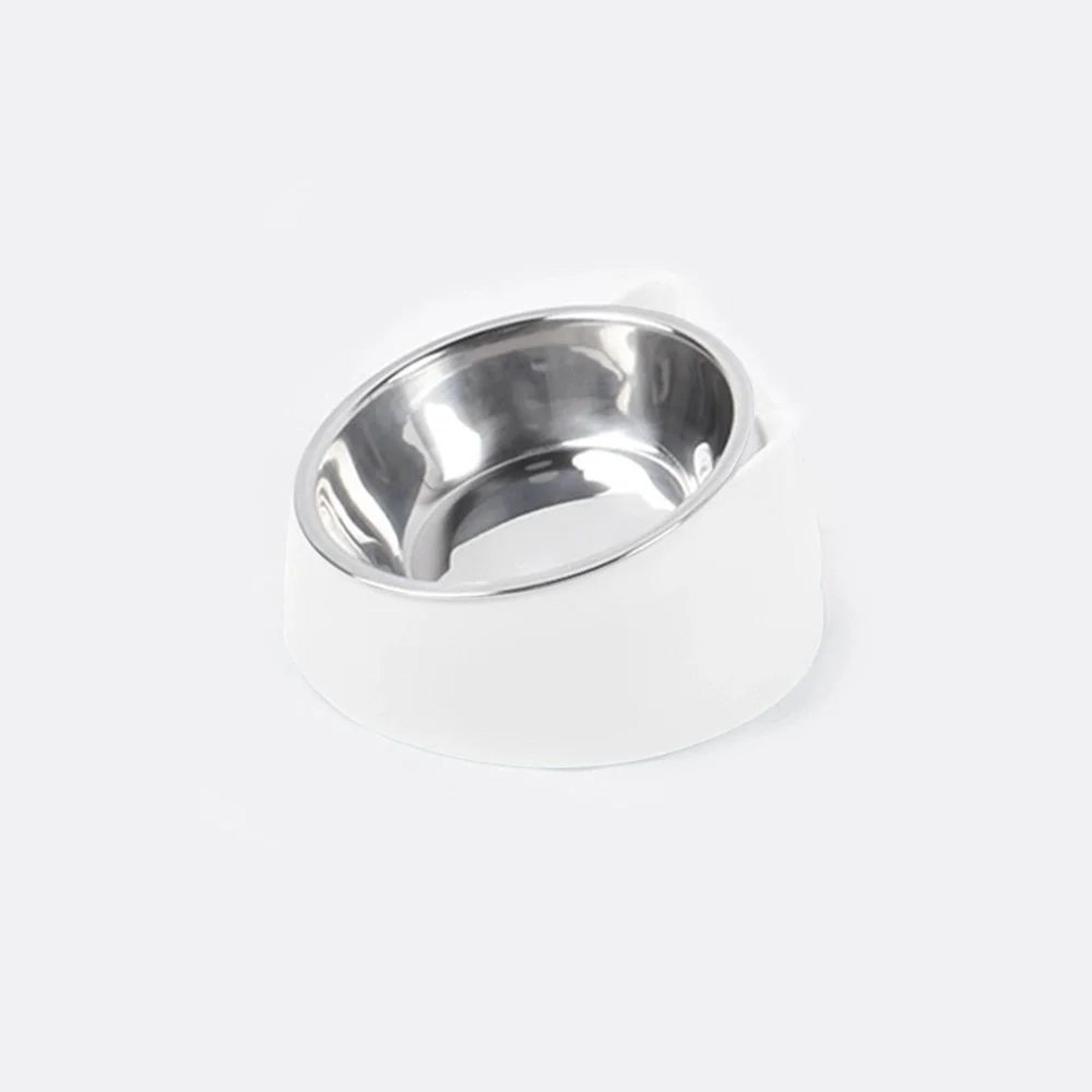 Elevated Tilted Stainless Steel Pet Bowl Set For Cats  Small Dogs 5