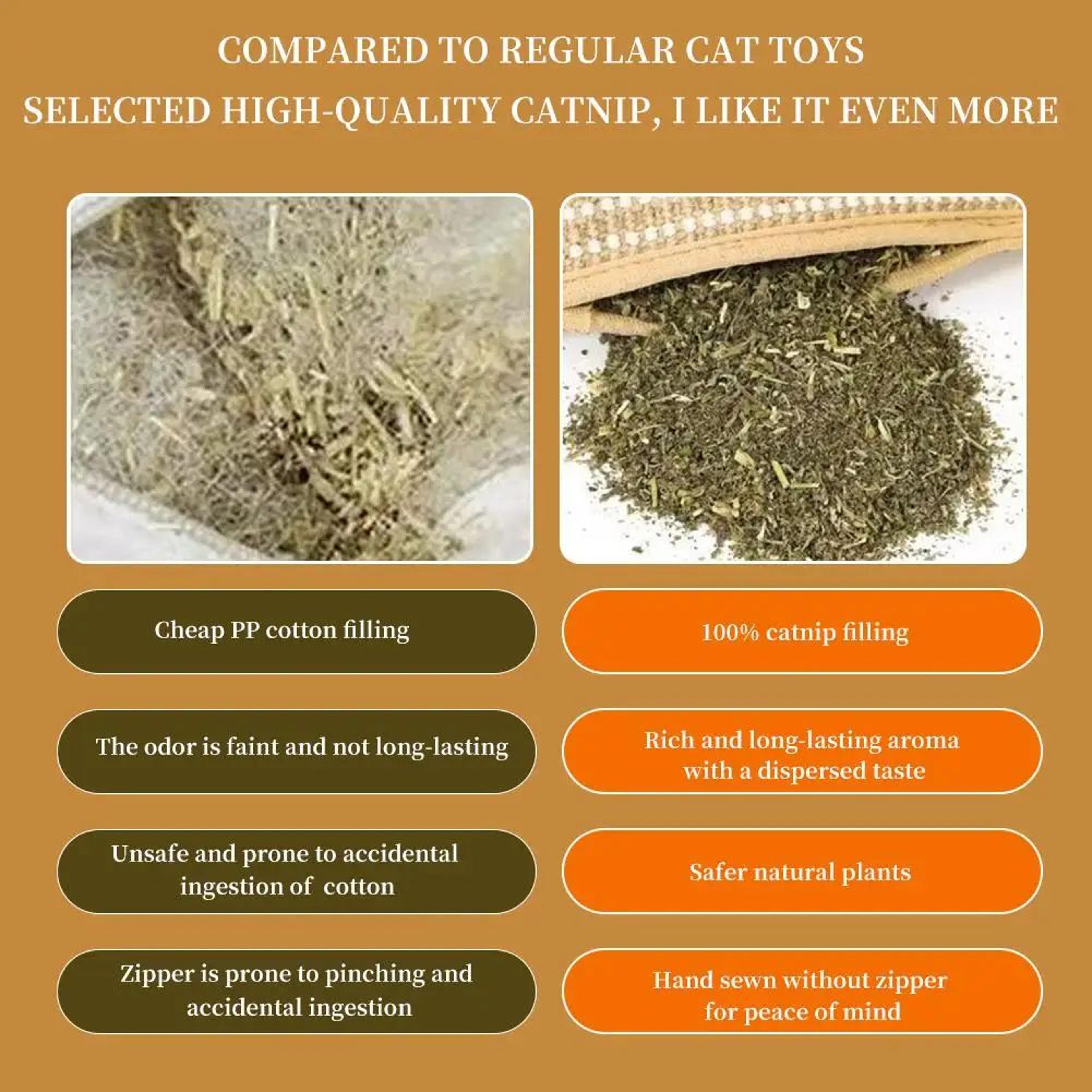 Catnip Toy Kicker Pillow For Indoor Cats 4